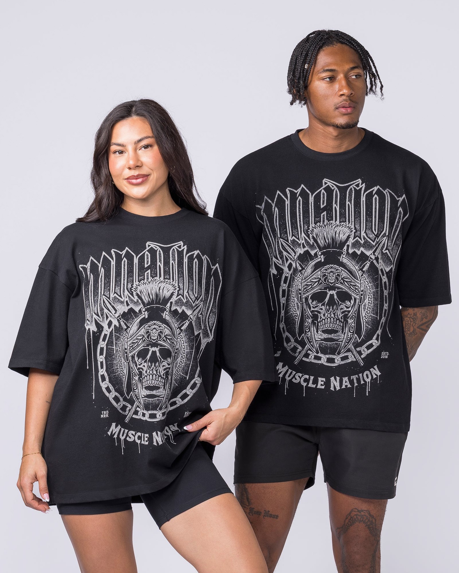 Spartan Oversized Tee - Black