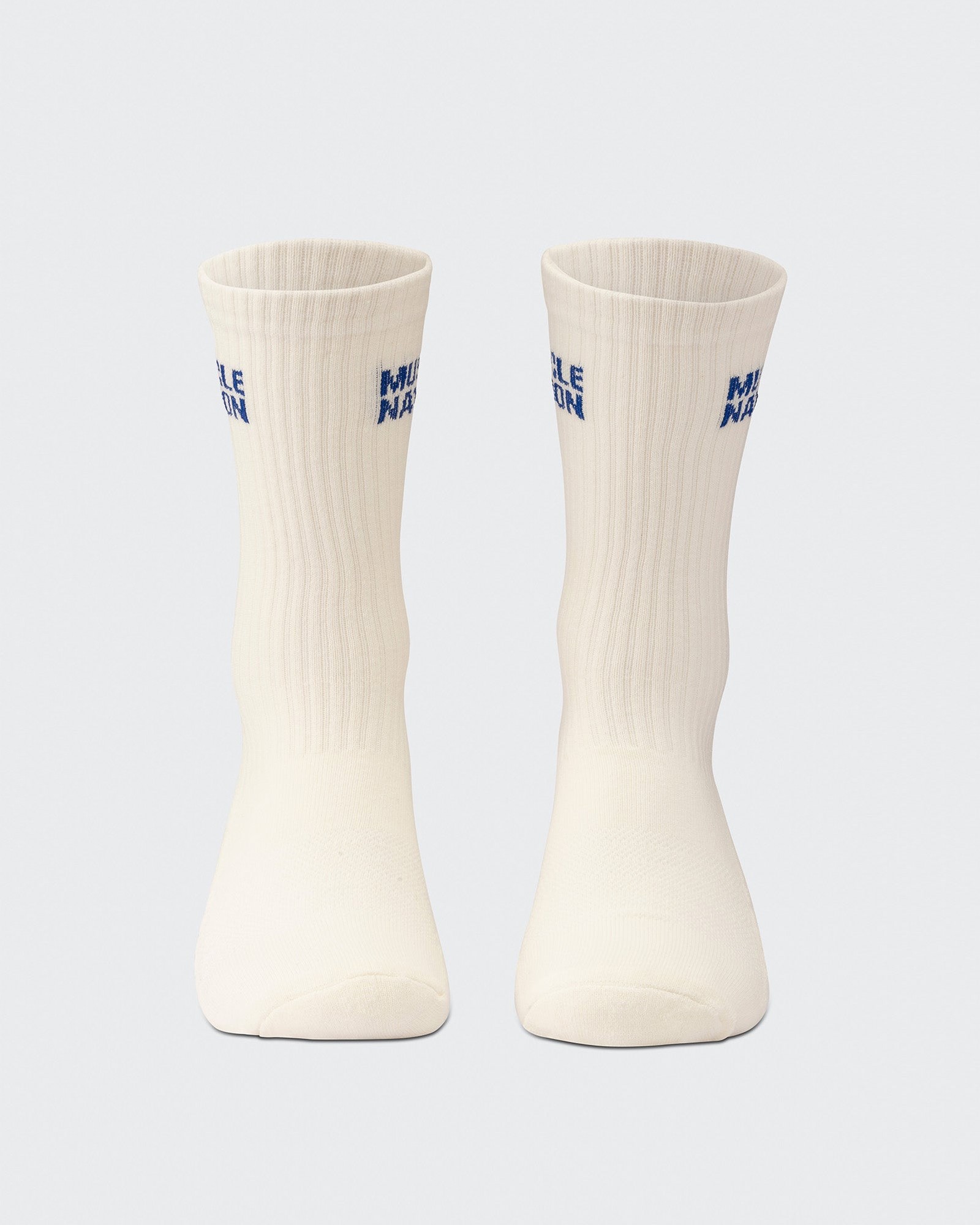 Mens Essential Crew Socks (3x Pack) - Navy / Hawaiian Blue / Off White