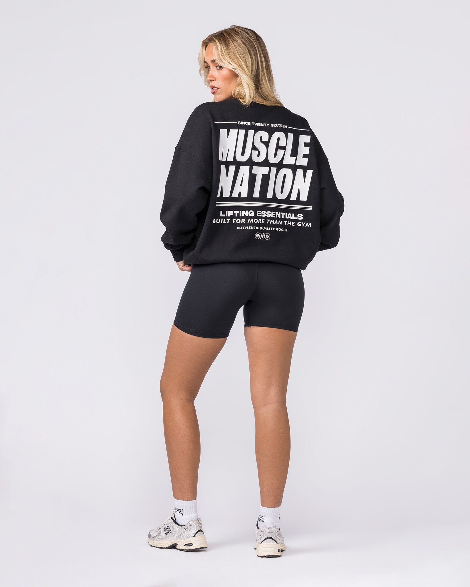 Kick-Start Boxy Pullover - Black