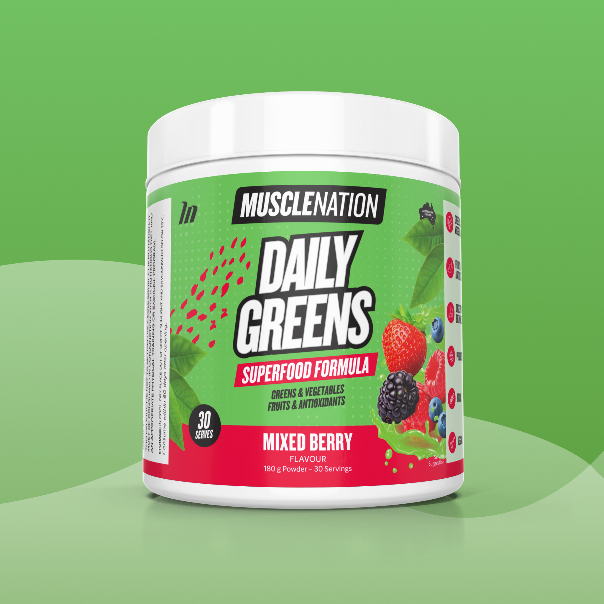 DAILY GREENS - Mixed Berry - 30 serves