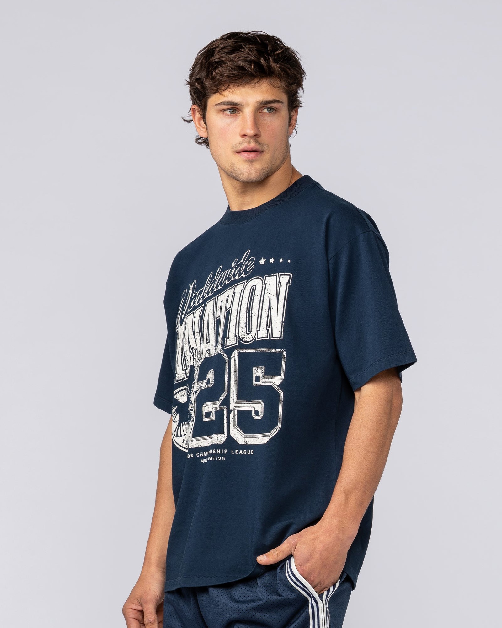 Falcon Regular Fit Tee - Navy