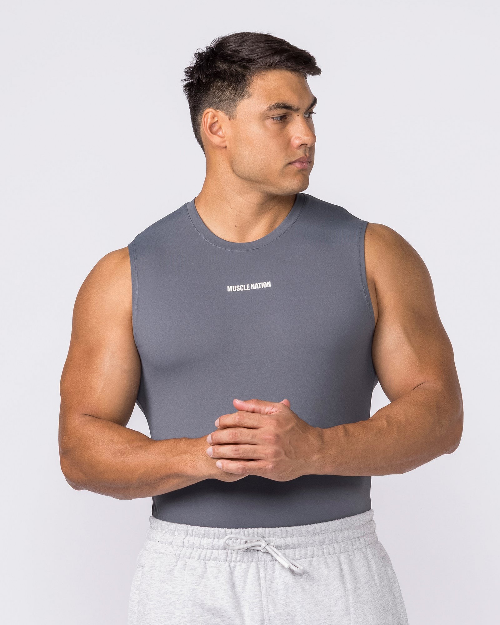 Apex Sleeveless Tee - Tornado