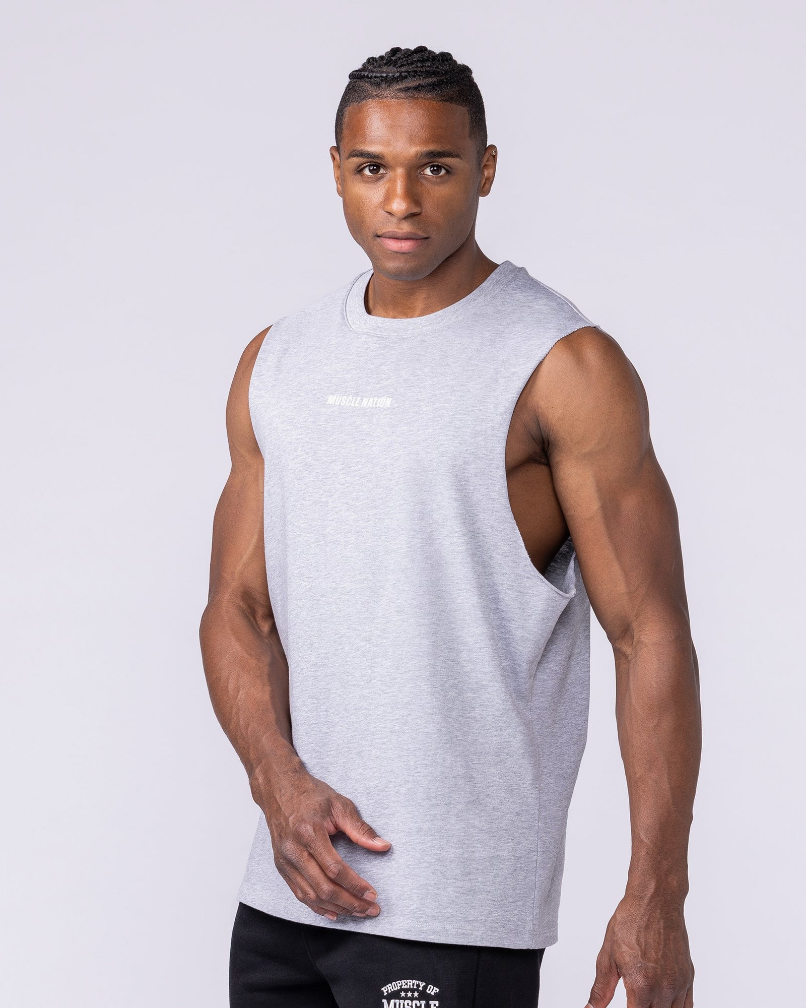 Lifestyle Training Tank - Light Grey Marl