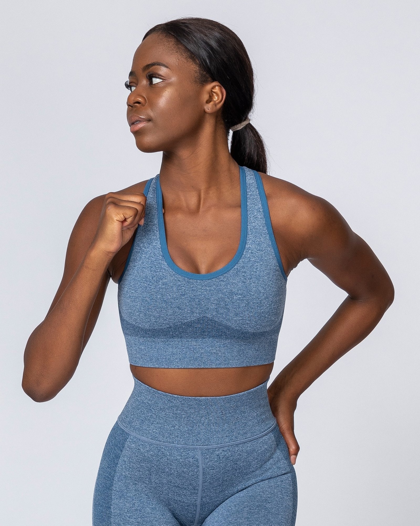 Comfort Seamless Bra - Navy Marl