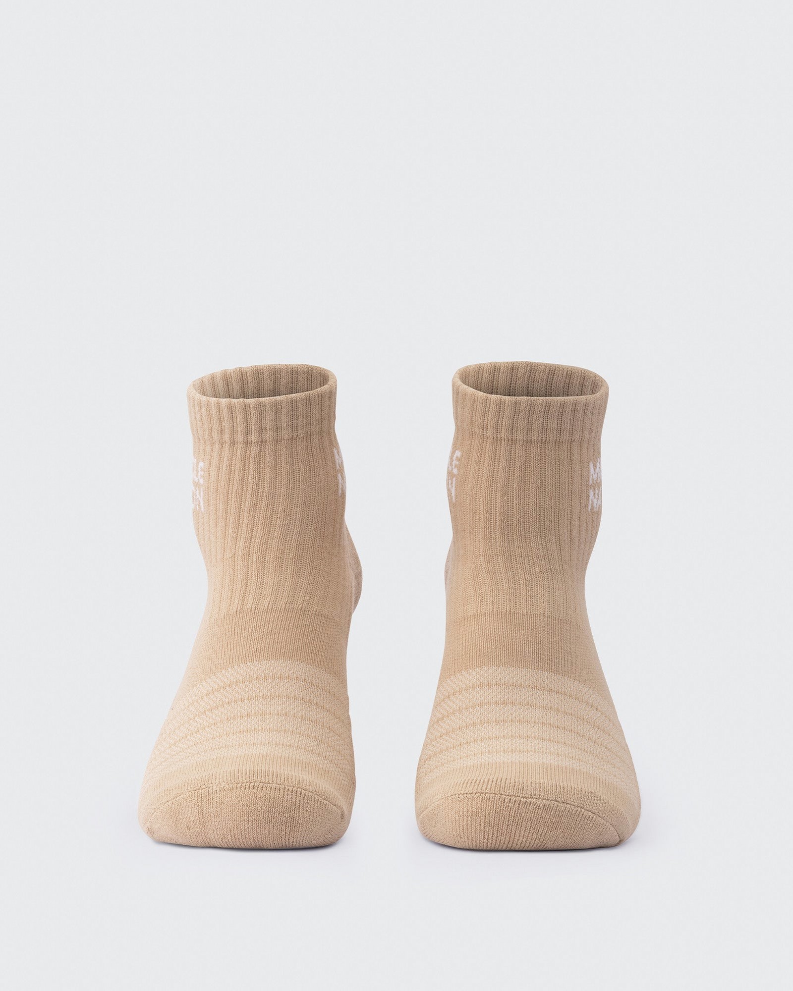 Womens 1/4 Crew Sock (2X Pack) - White / Stone