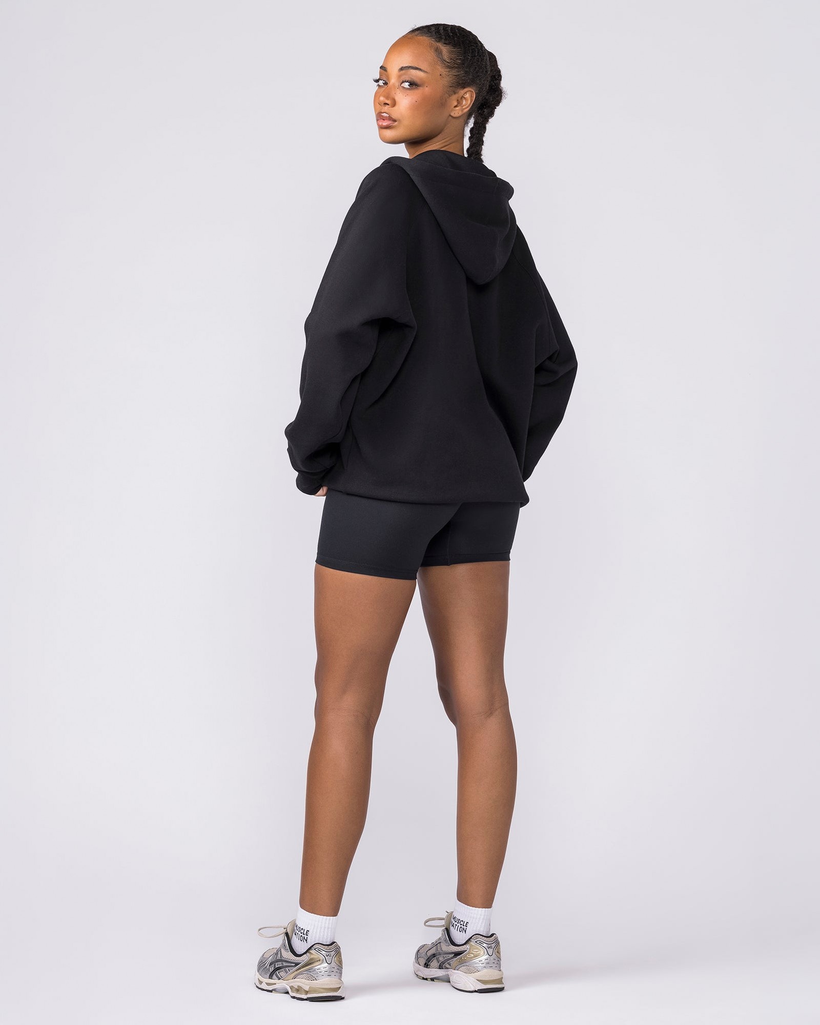 Essential Zip Hoodie - Black