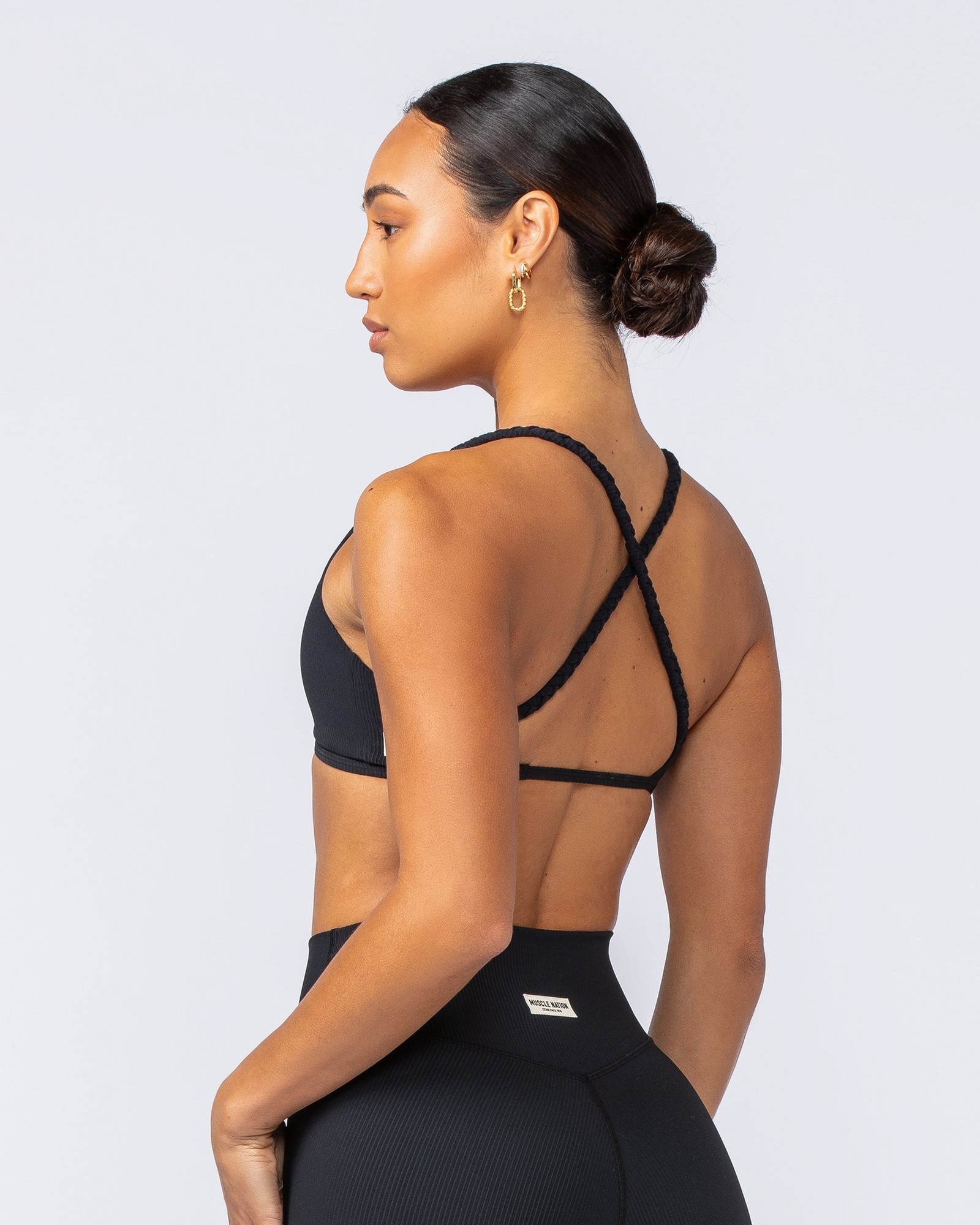 Breeze Rib Bralette - Black