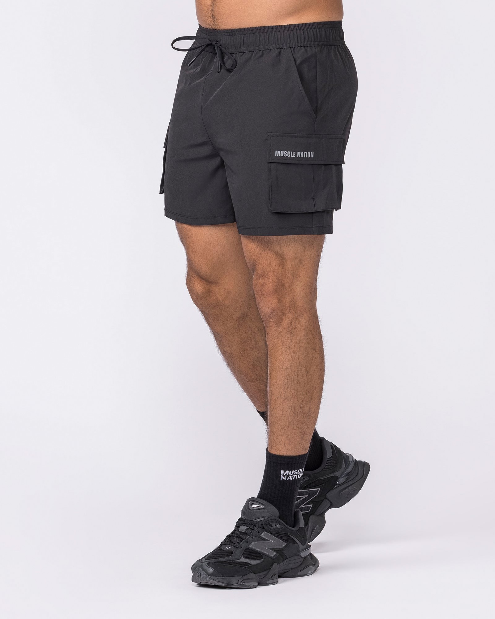 Active Cargo 5" Shorts - Black
