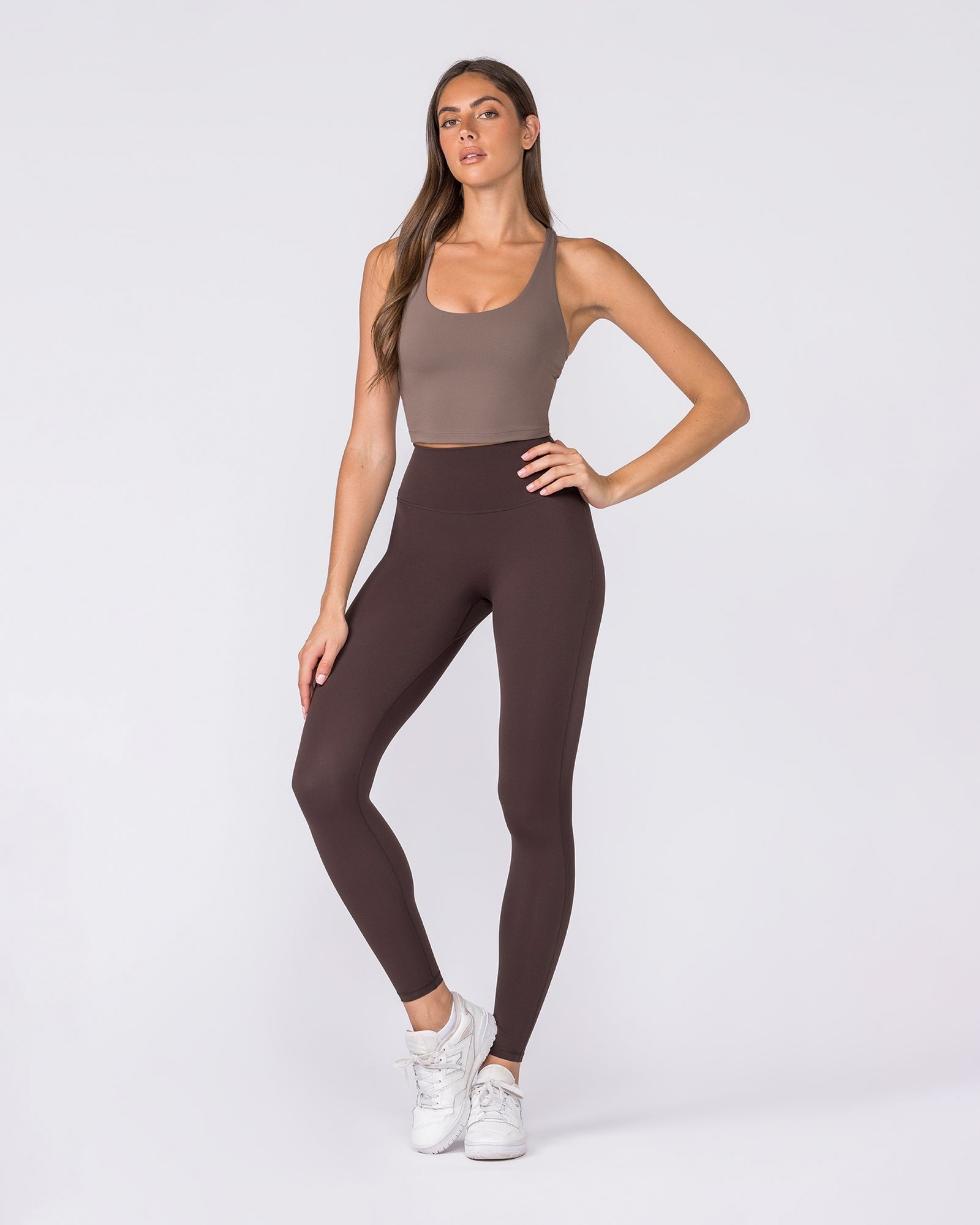 Racer Bra Tank - Taupe
