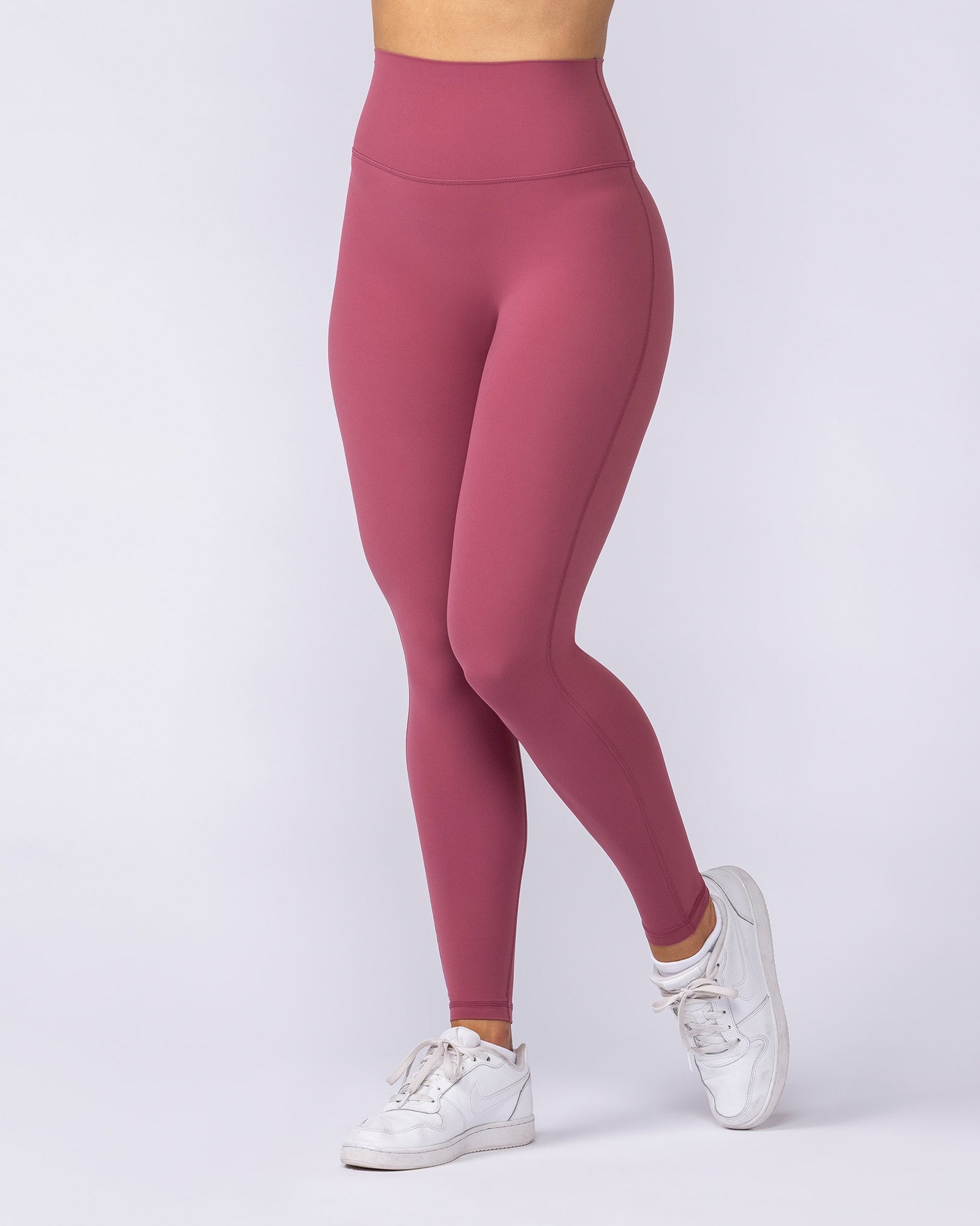 Aura Peachy High Invisible Scrunch Ankle Leggings - Maple