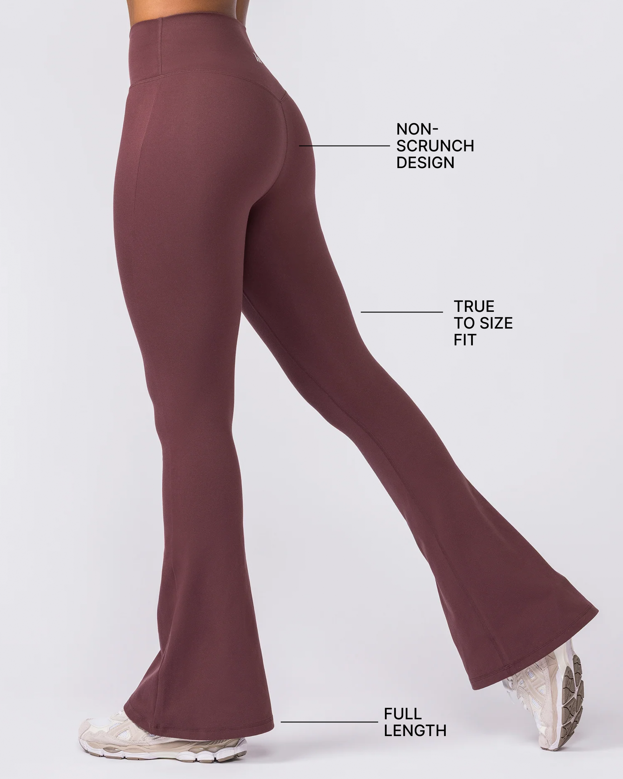 Zero Rise Everyday Flare Leggings - Rocky Road