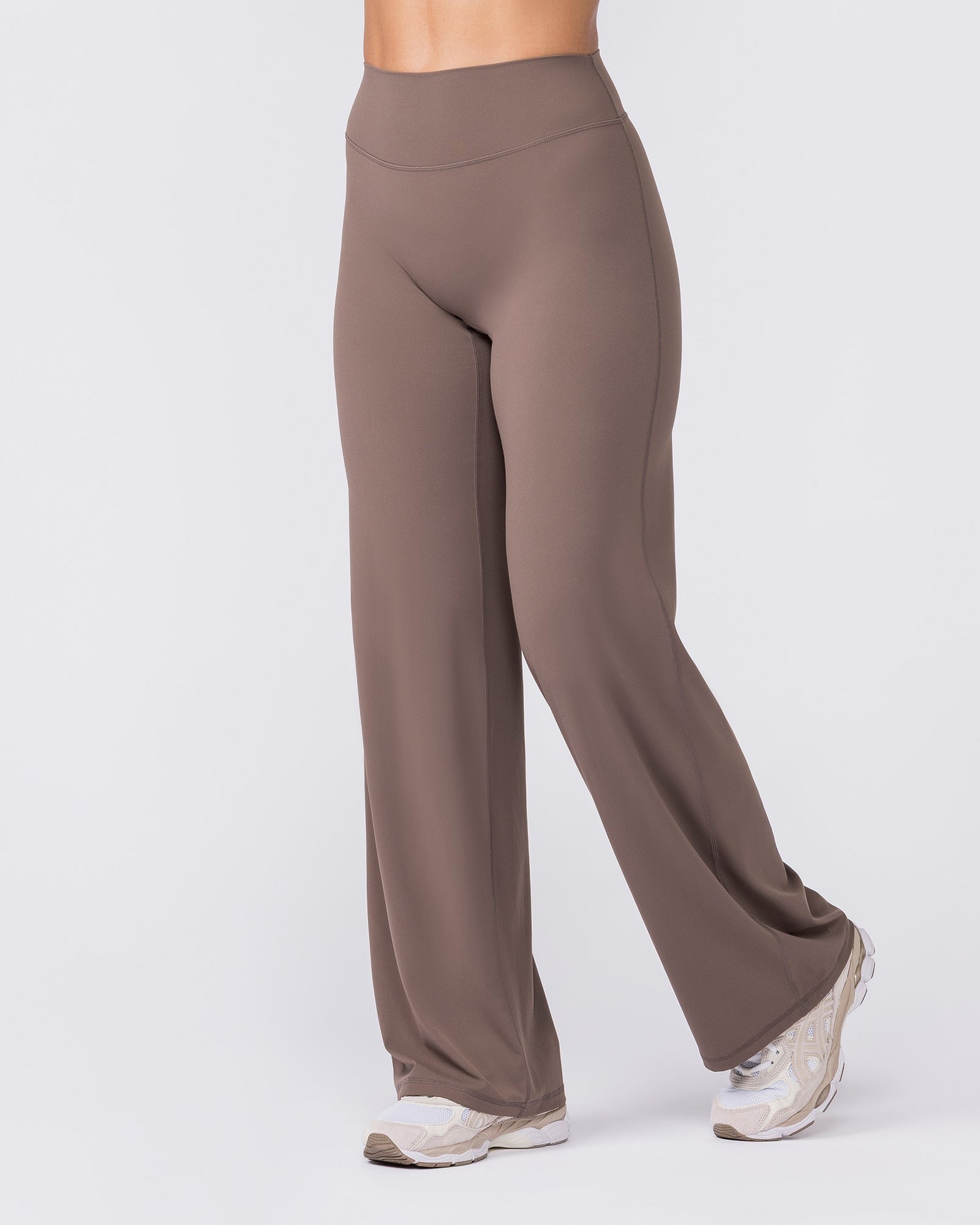Aura Straight Leg Leggings Regular - Taupe