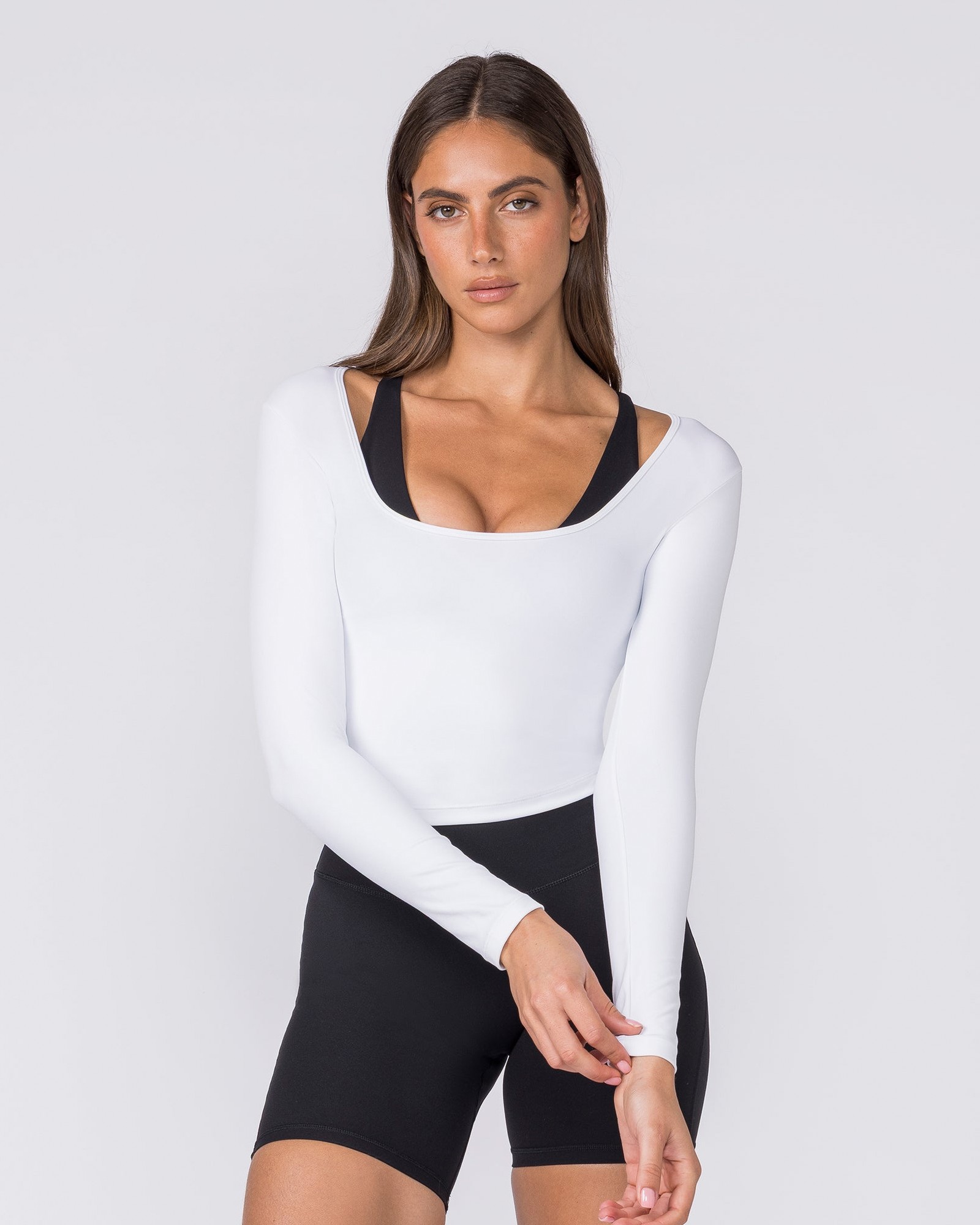Base Long Sleeve Top - White