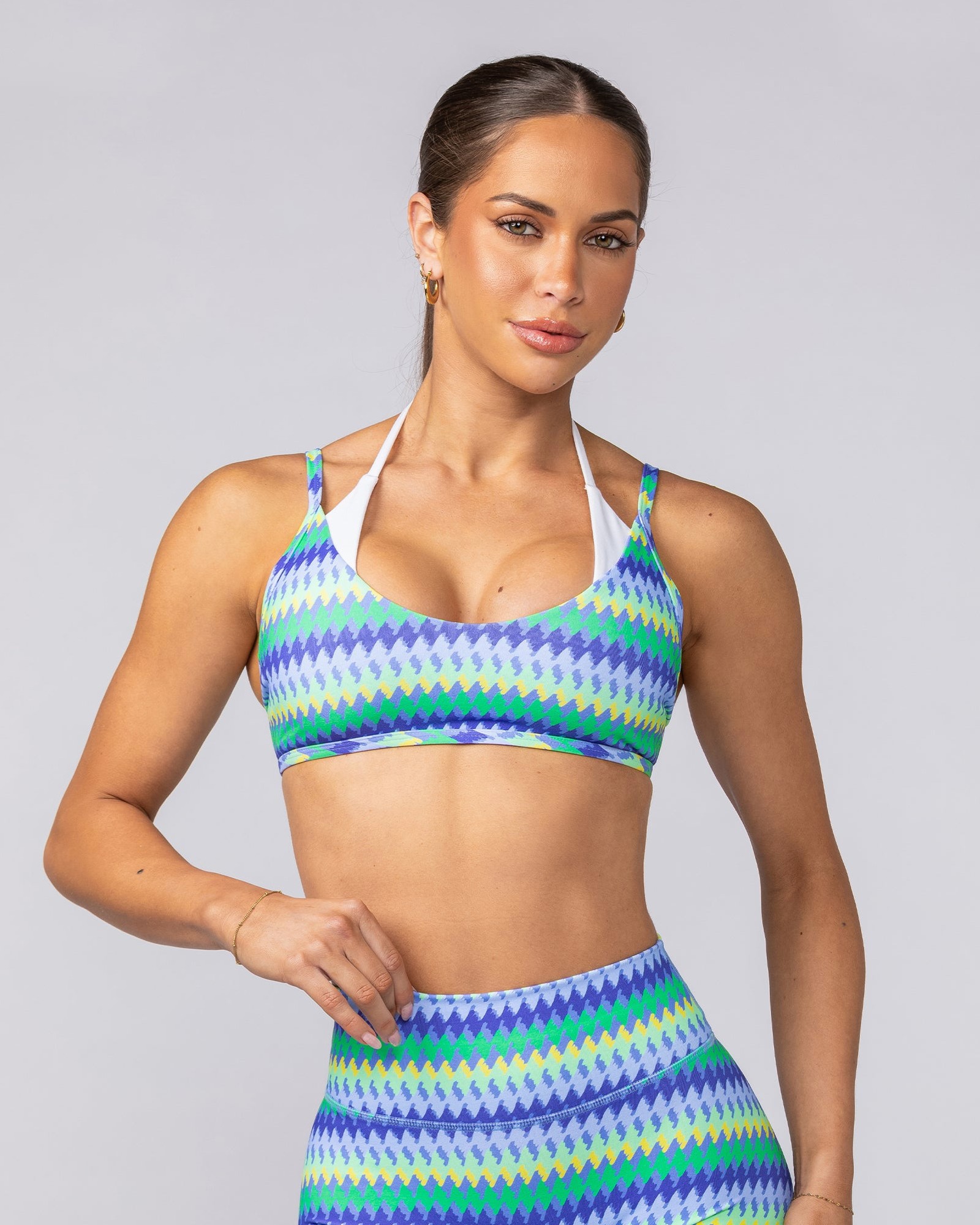 Stellar Bralette - Blue Fiesta Print
