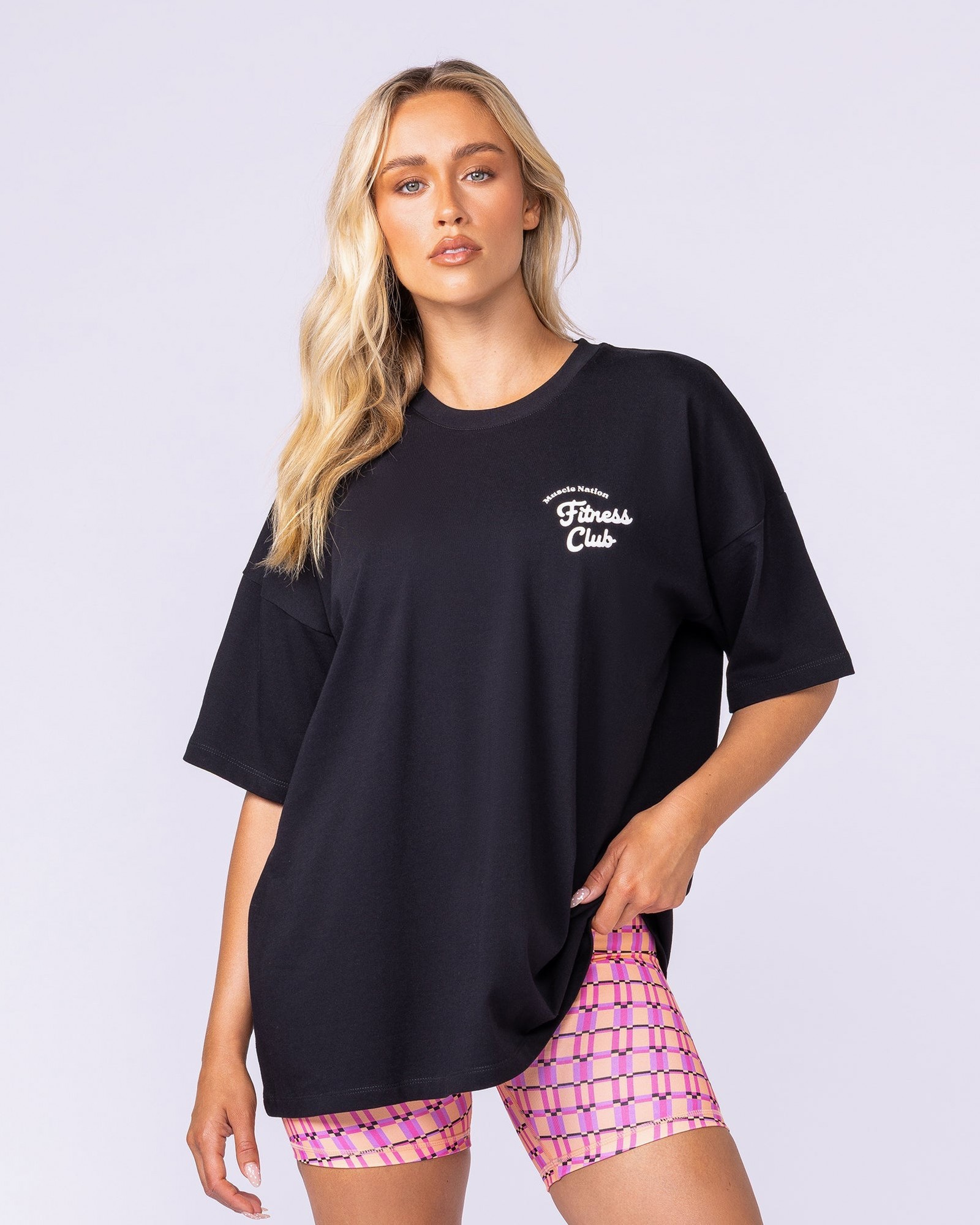 Fizz Oversized Tee - Black