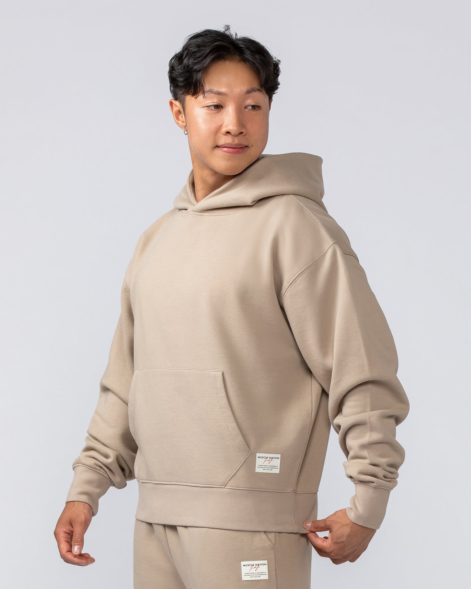 Lee Lem Cropped Hoodie - Washed Tuffet