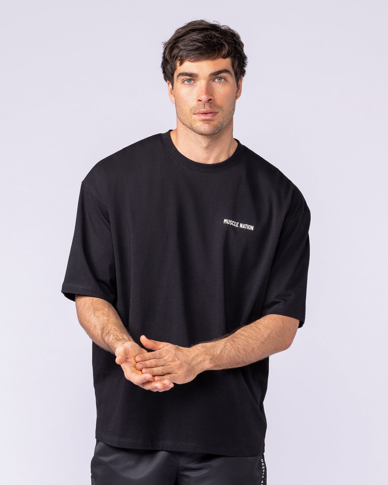 Pegasus Oversized Tee - Black