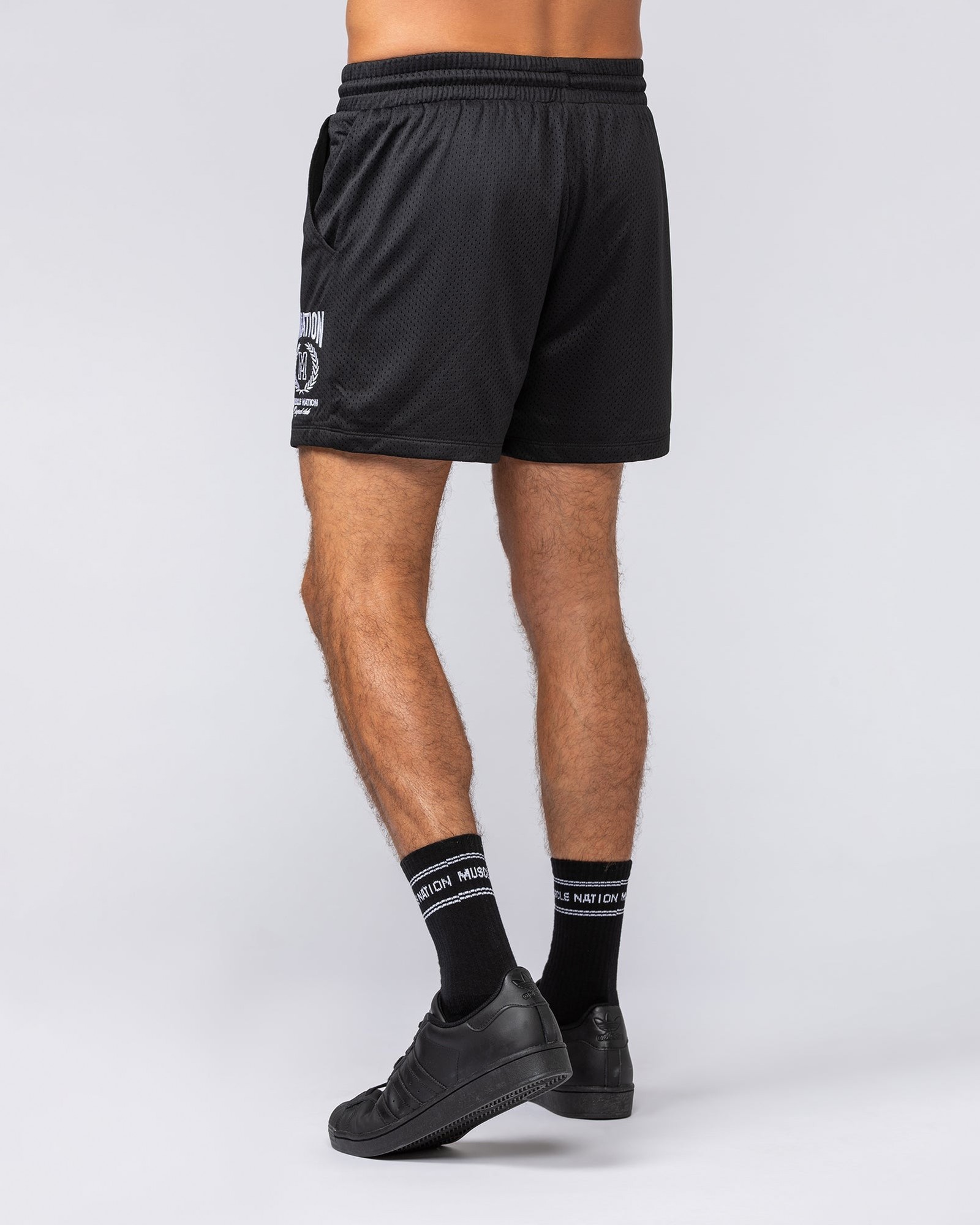 Heritage Crest Lay Up 3.5" Shorts - Black