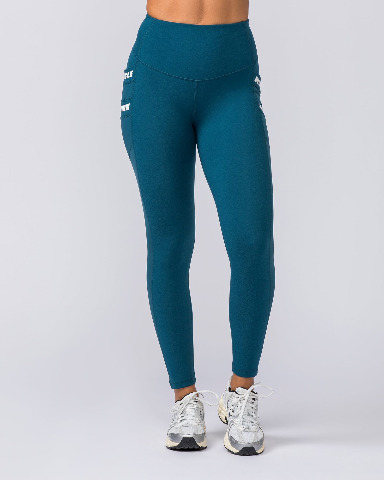 Amplify Pocket Ankle Length Leggings - Tidal Teal