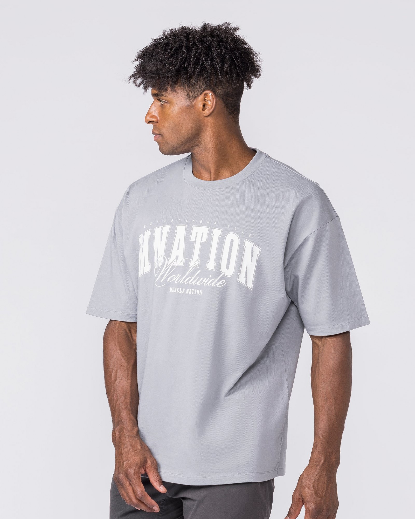 Worldclass Oversized Tee - Washed Cement