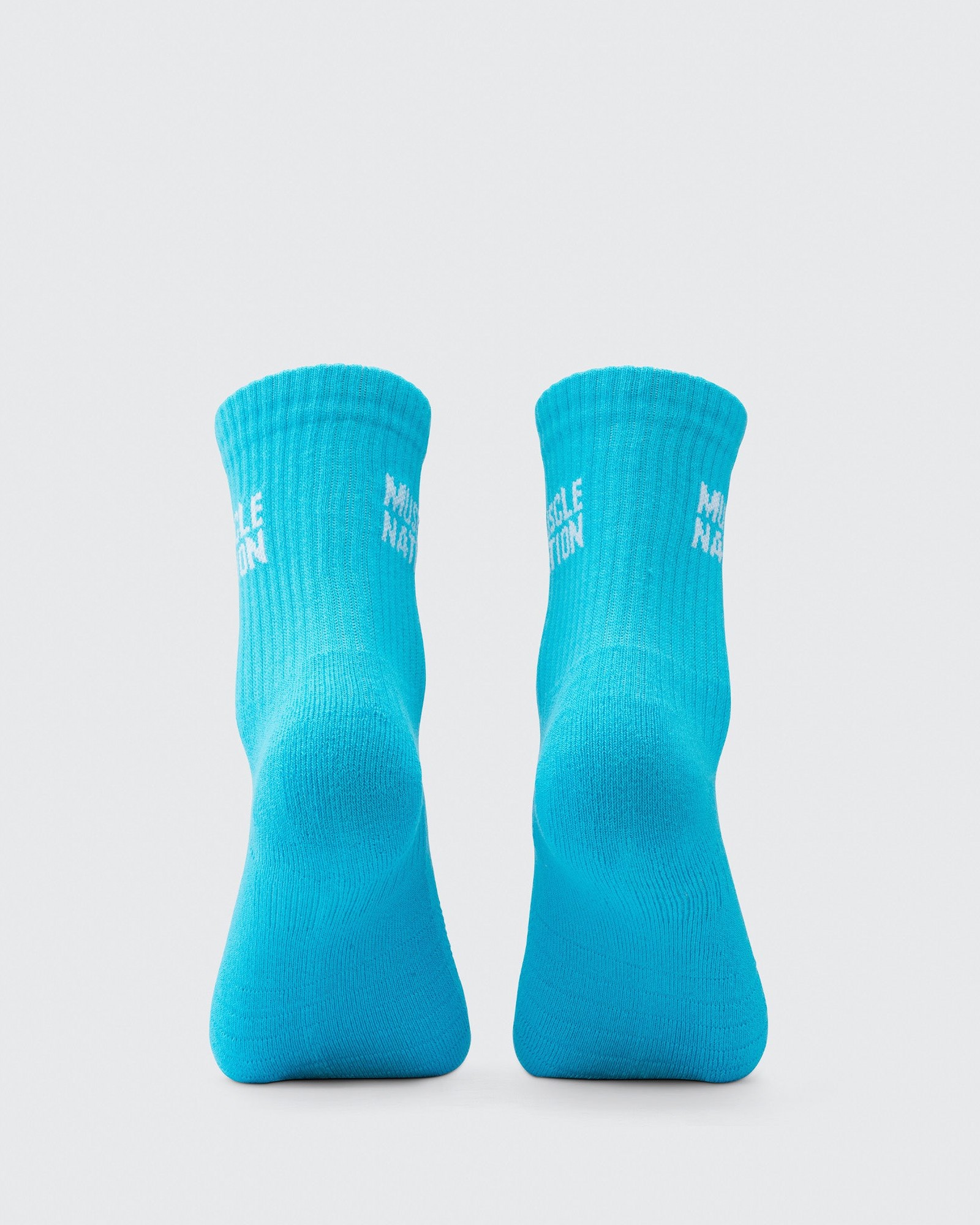 Womens Essential Crew Socks (3x Pack) - Navy / Hawaiian Blue / Off White