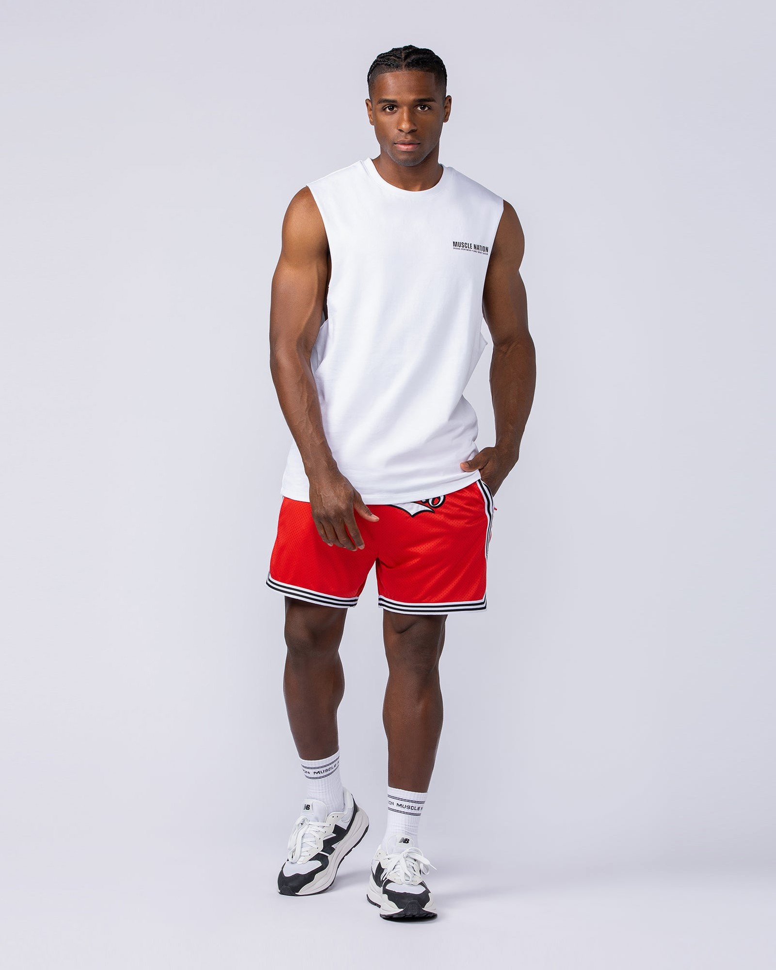 Stadium Basketball 5" Shorts - Chilli