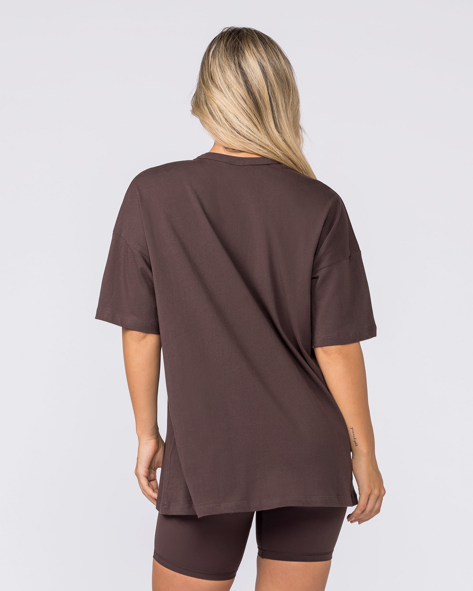 Disco District Oversized Tee - Cocoa