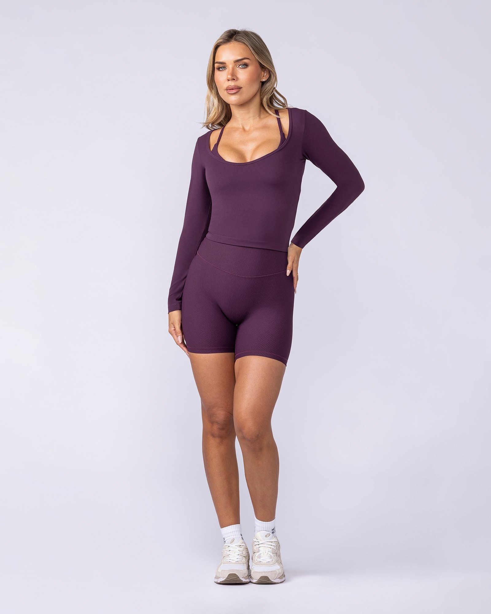 Tempo Long Sleeve Top - Cranberry