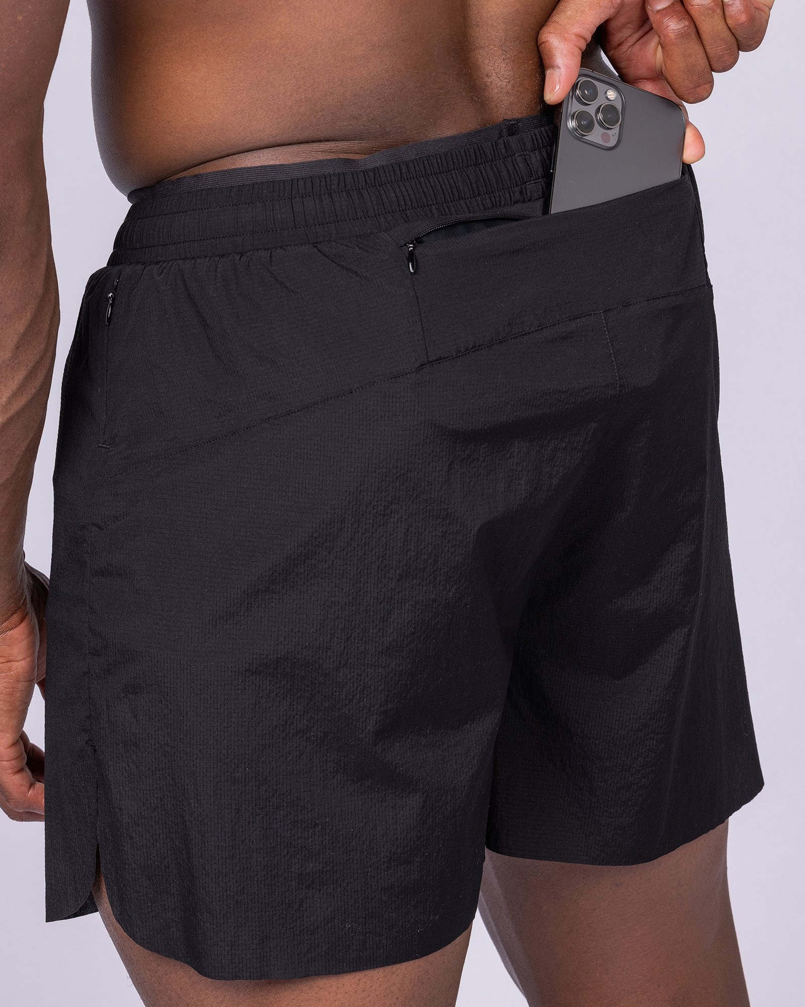 Compete 3" Run Shorts - Black