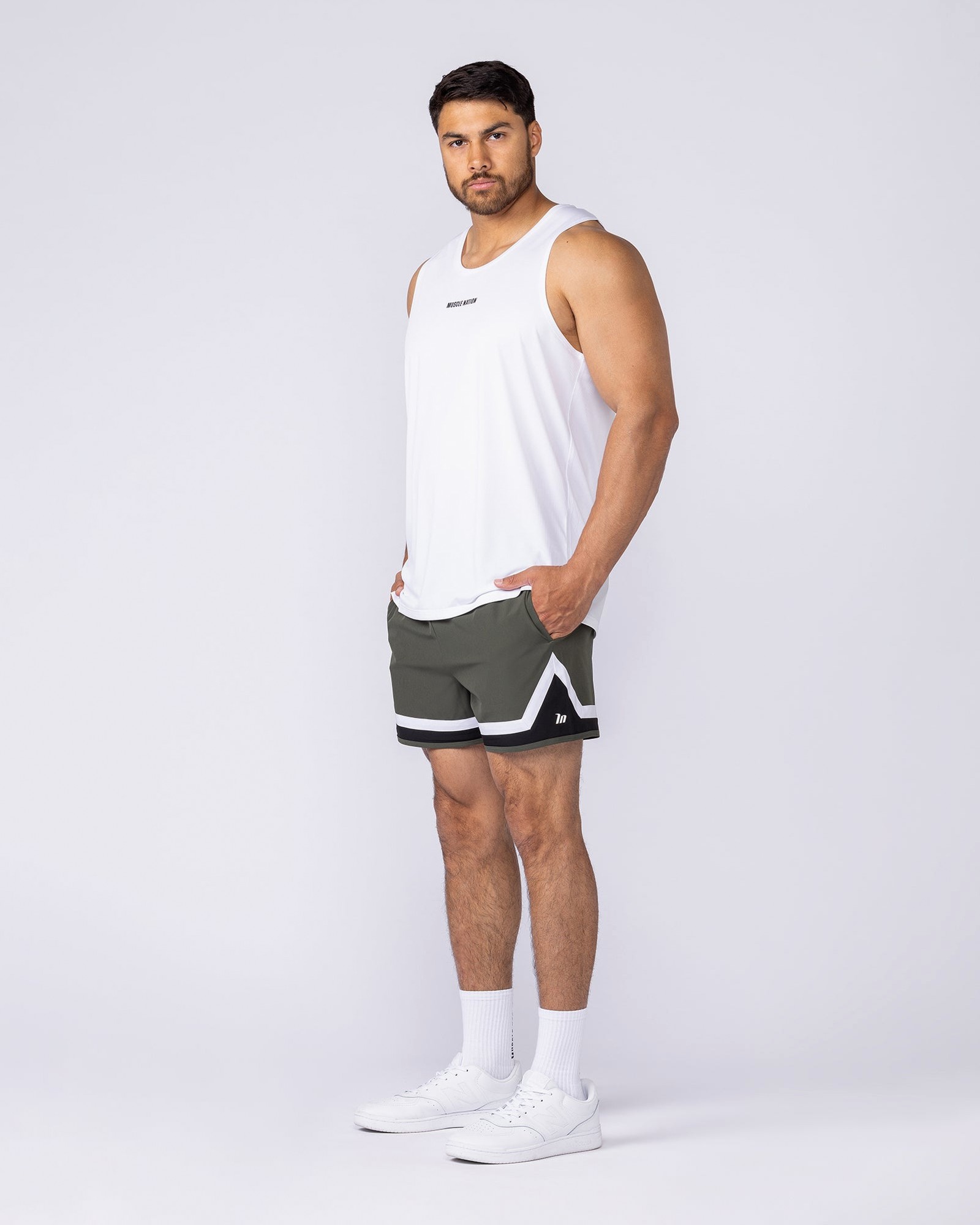 Player 4" Active Shorts - Dark Khaki