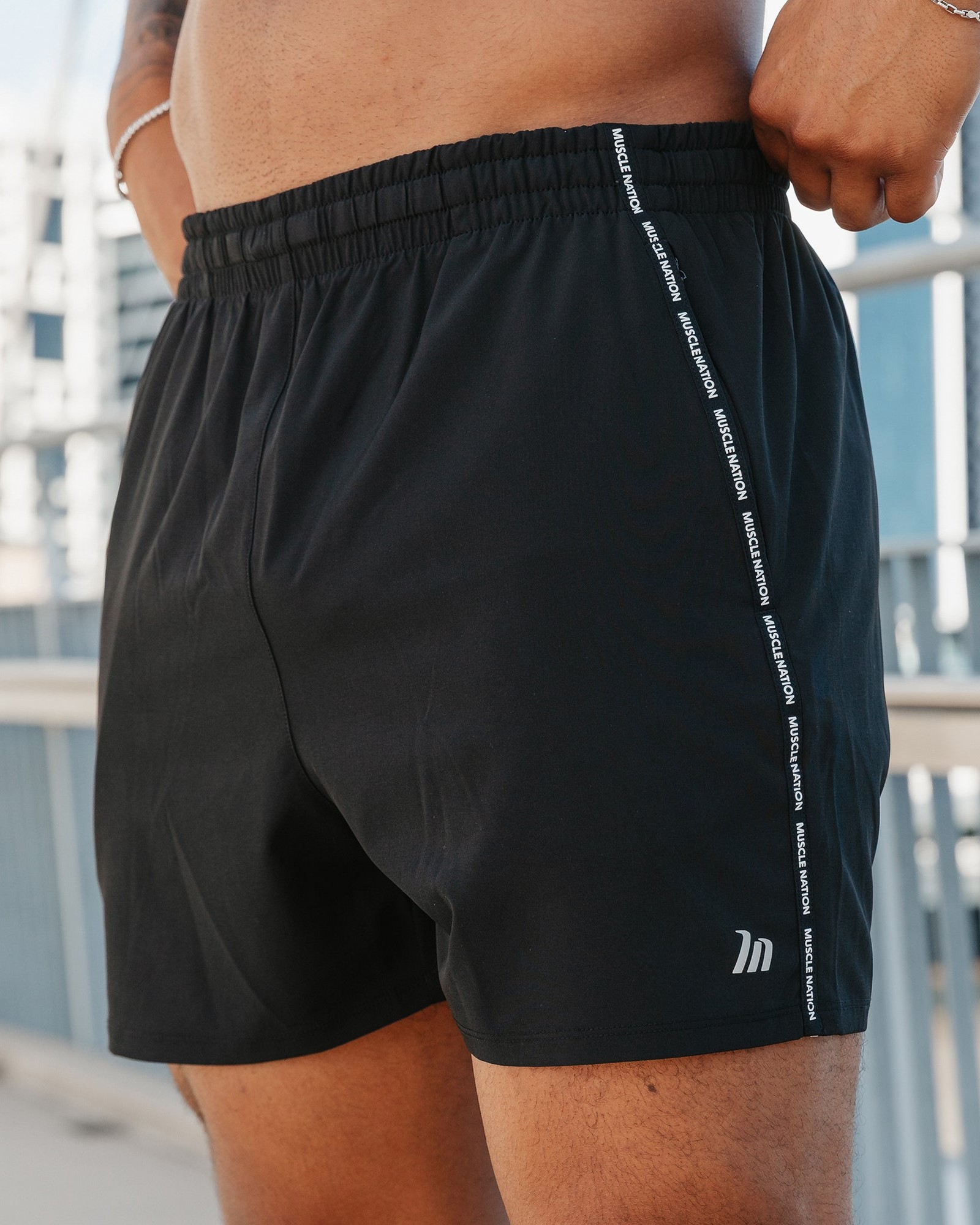Iconic New Heights 4" Shorts - Black