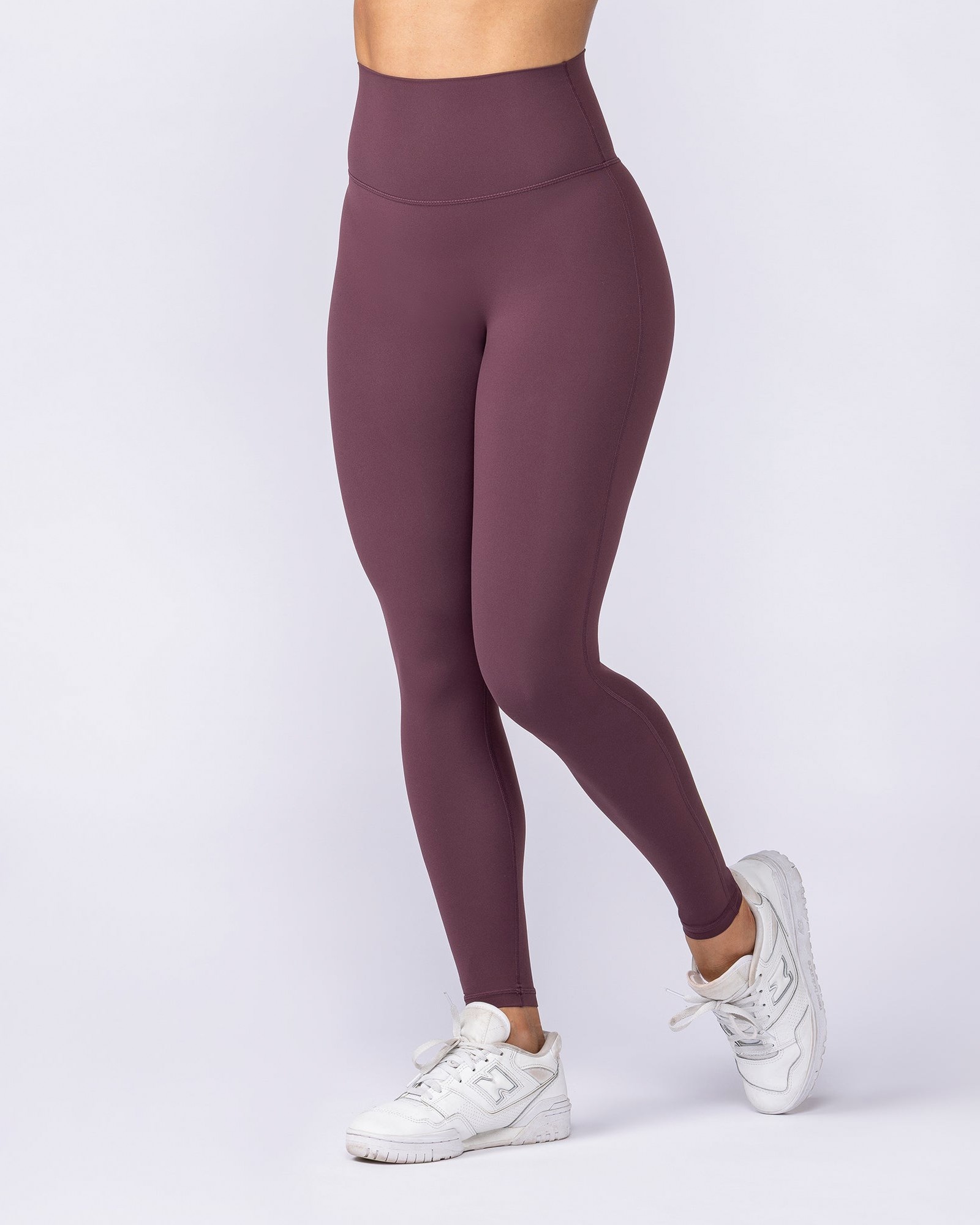 Aura Peachy High Invisible Scrunch Ankle Leggings - Dark Cherry