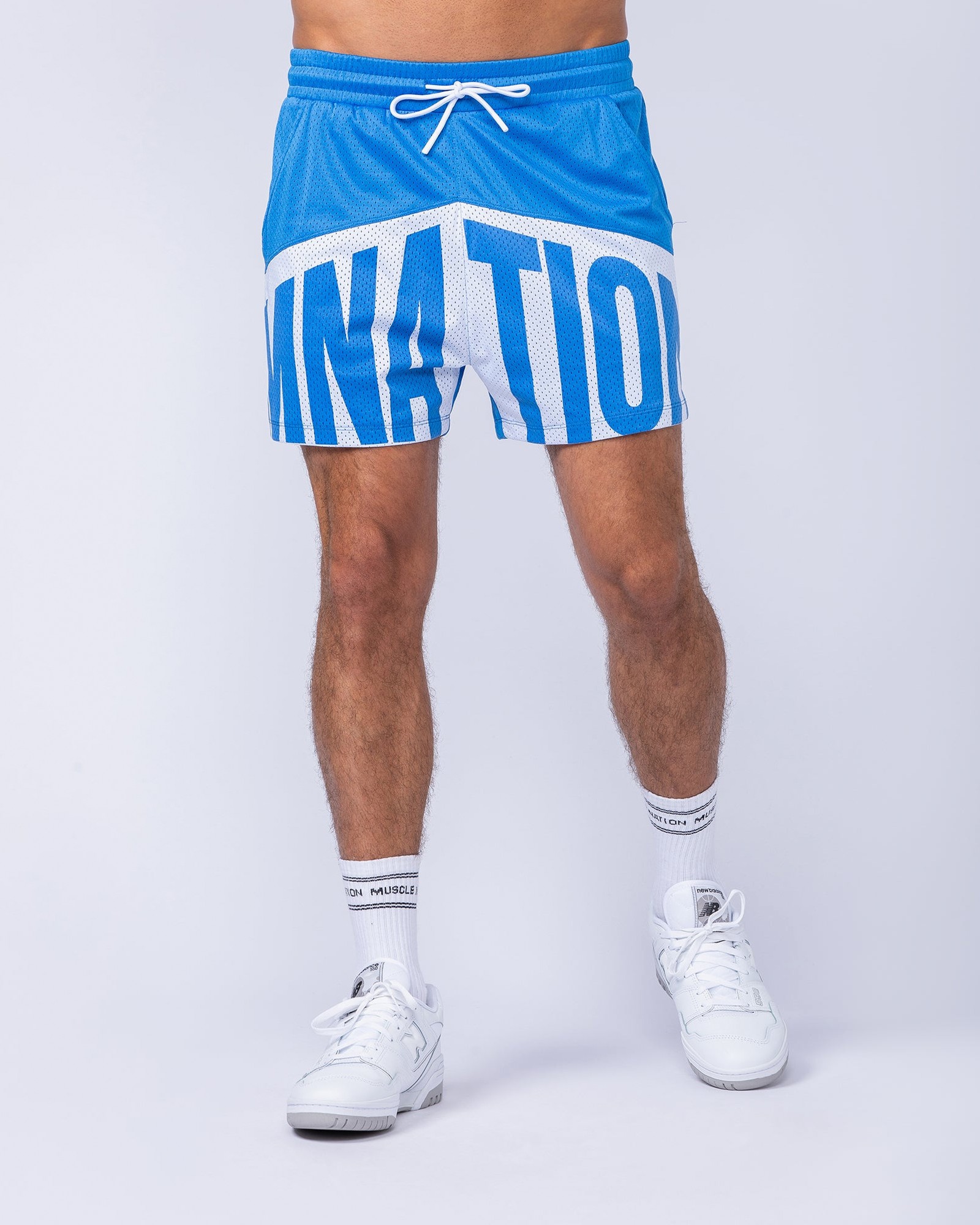MNation Lay Up 3.5" Shorts - Azure Blue
