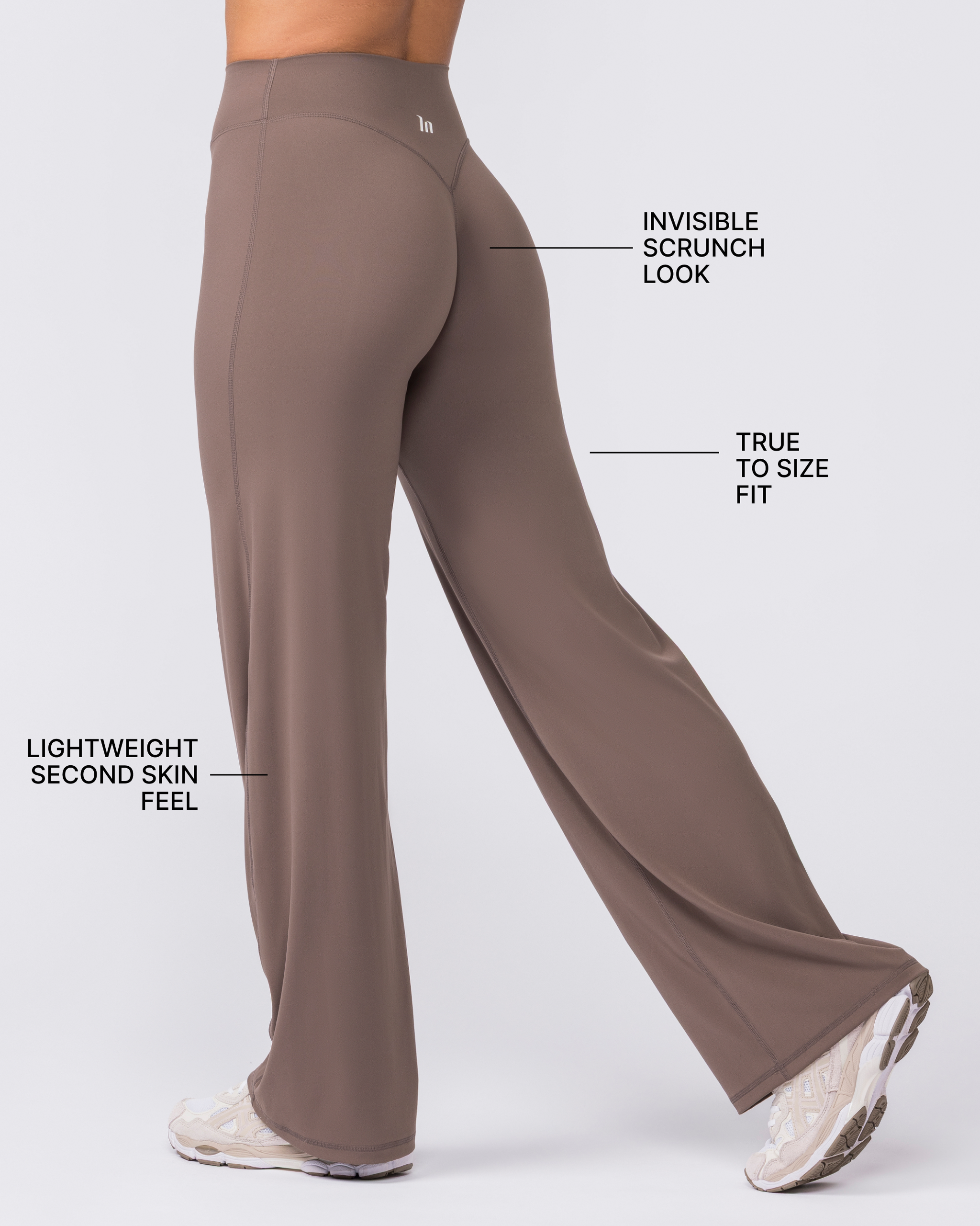 Aura Straight Leg Leggings Tall - Taupe
