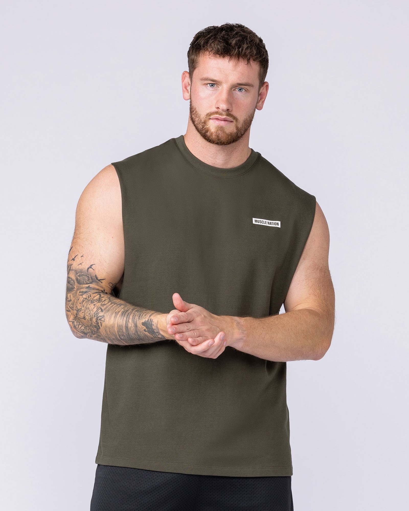 Athletic Division Muscle Tank - Dark Khaki