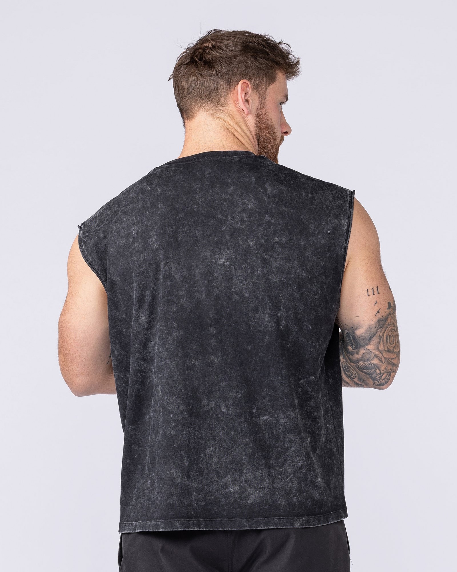 Immortal Vintage Boxy Muscle Tank - Washed Black