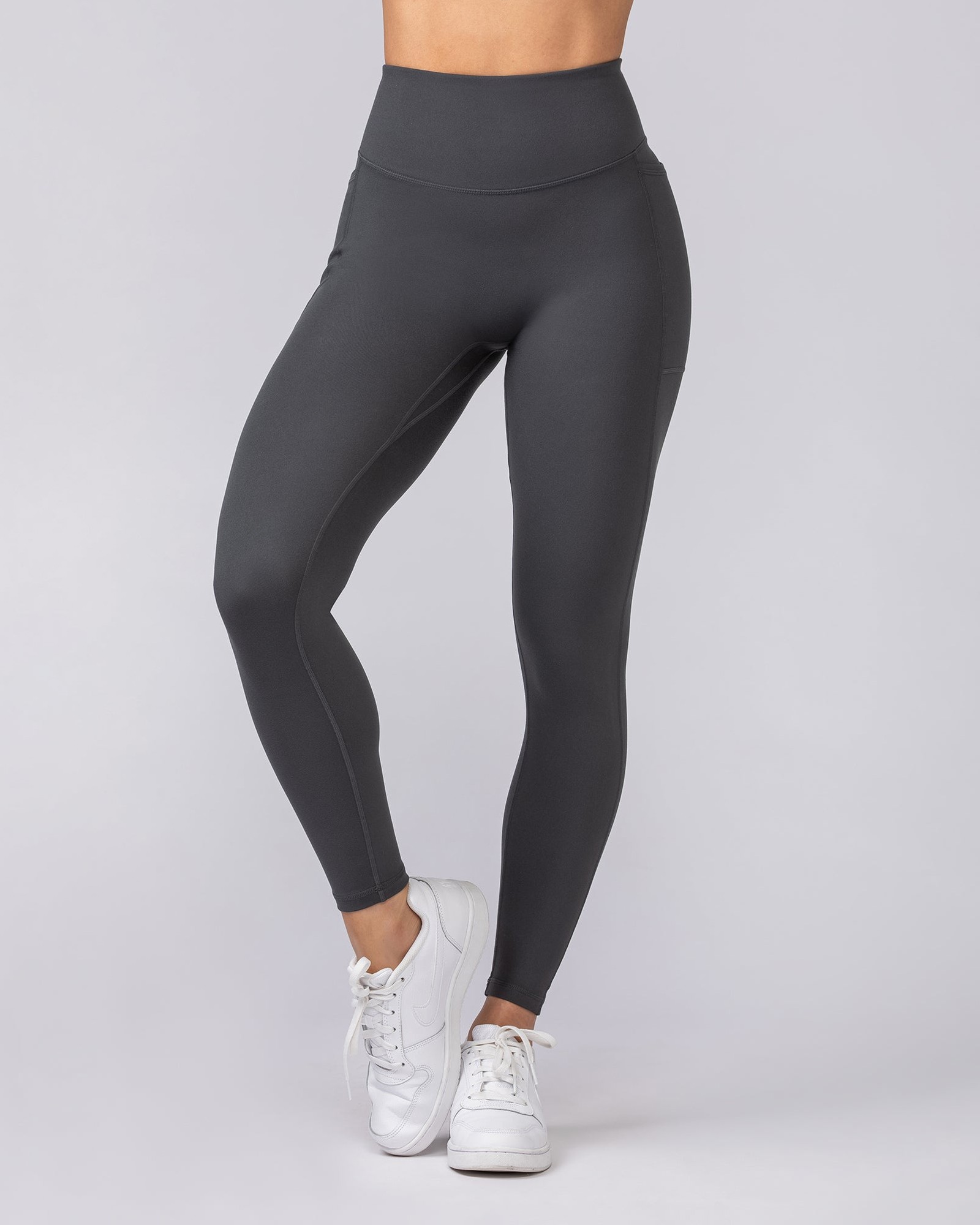 Everyday Pocket Ankle Length Leggings - Granite