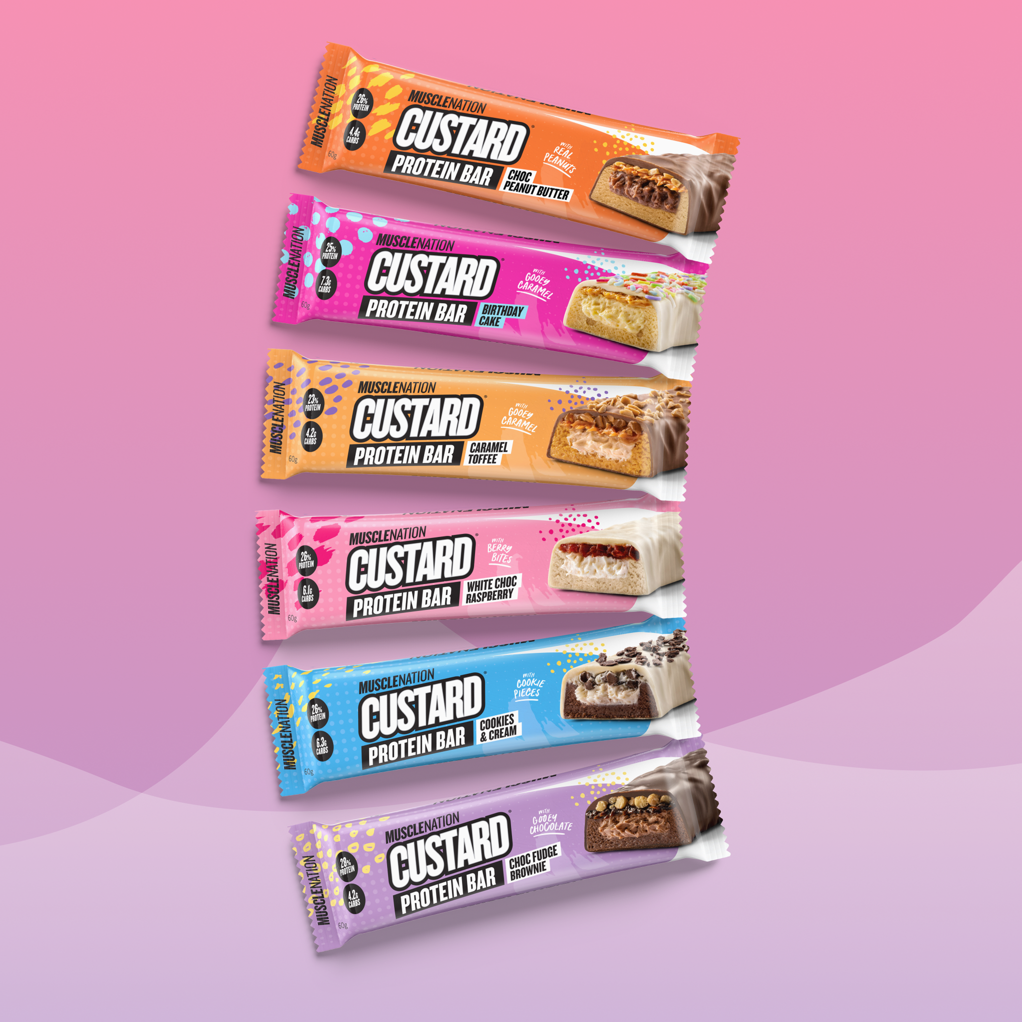 CUSTARD Protein Bar - CUSTARD Variety Pack - 6 Bars