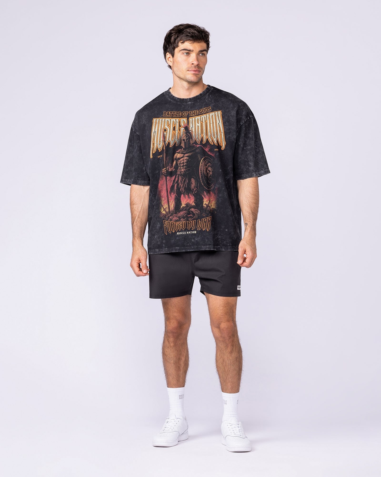 Immortal Oversized Vintage Tee - Washed Black