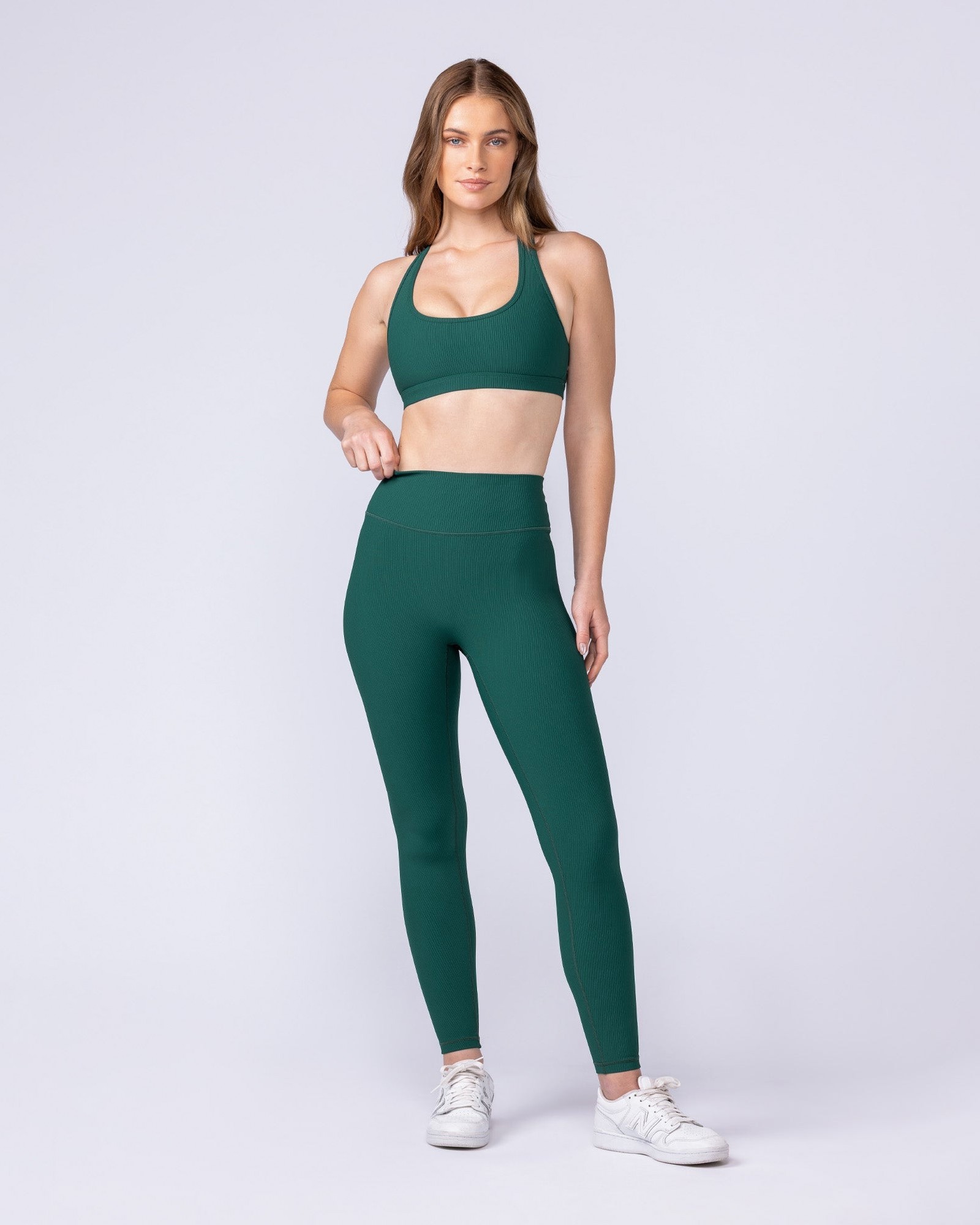 Drew Rib Bra - Evergreen