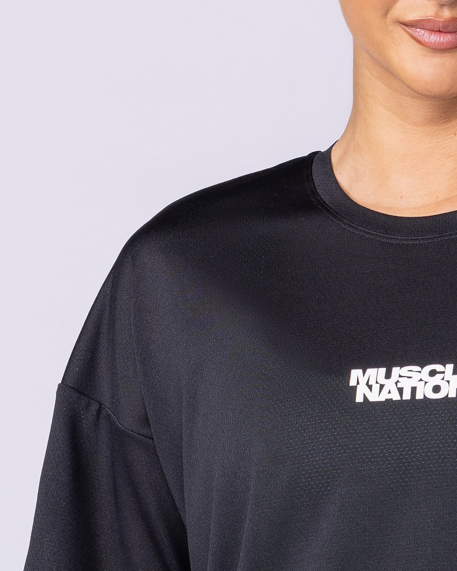 Womens Relaxed Training Tee - Black