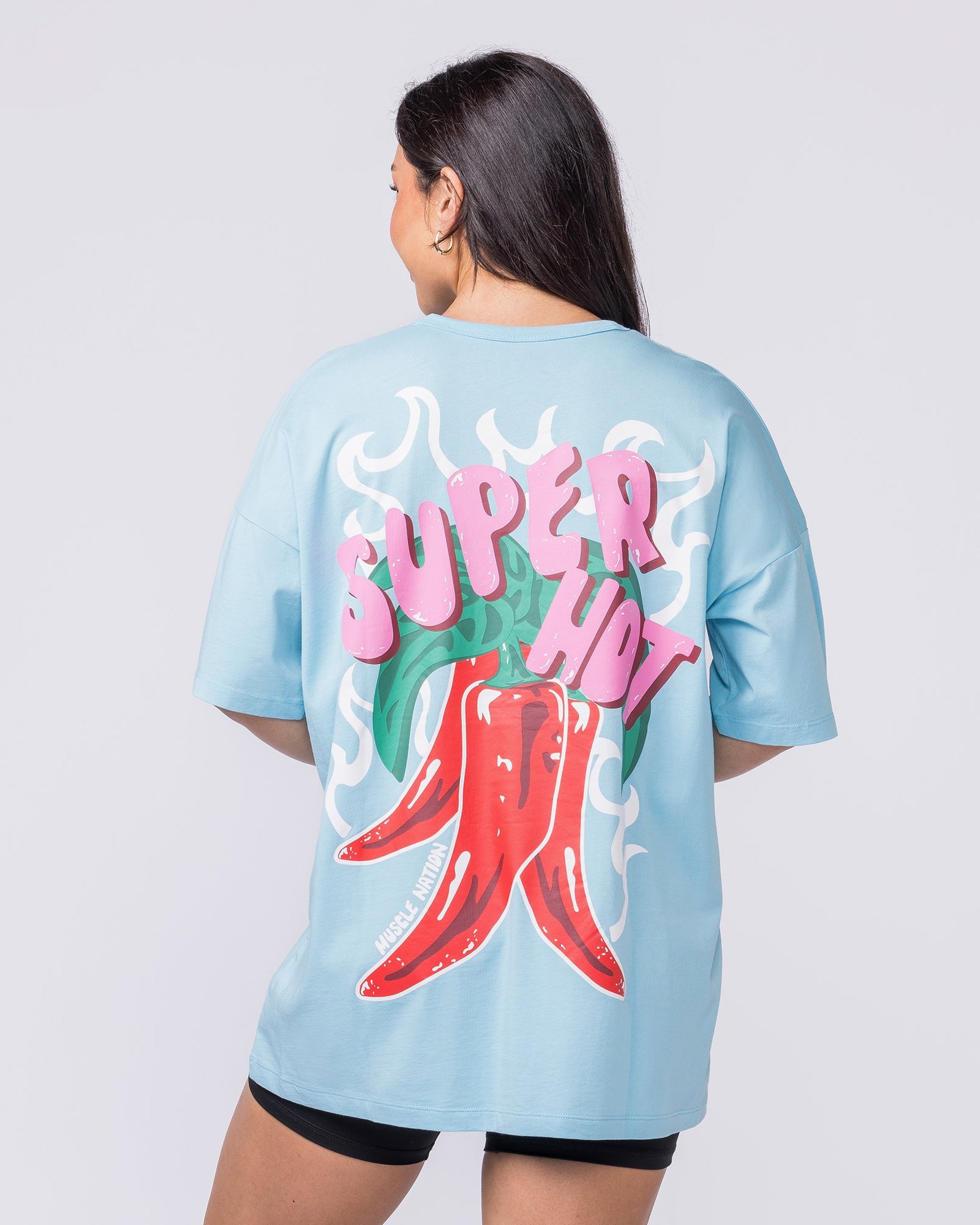 Super Hot Oversized Tee - Lagoon