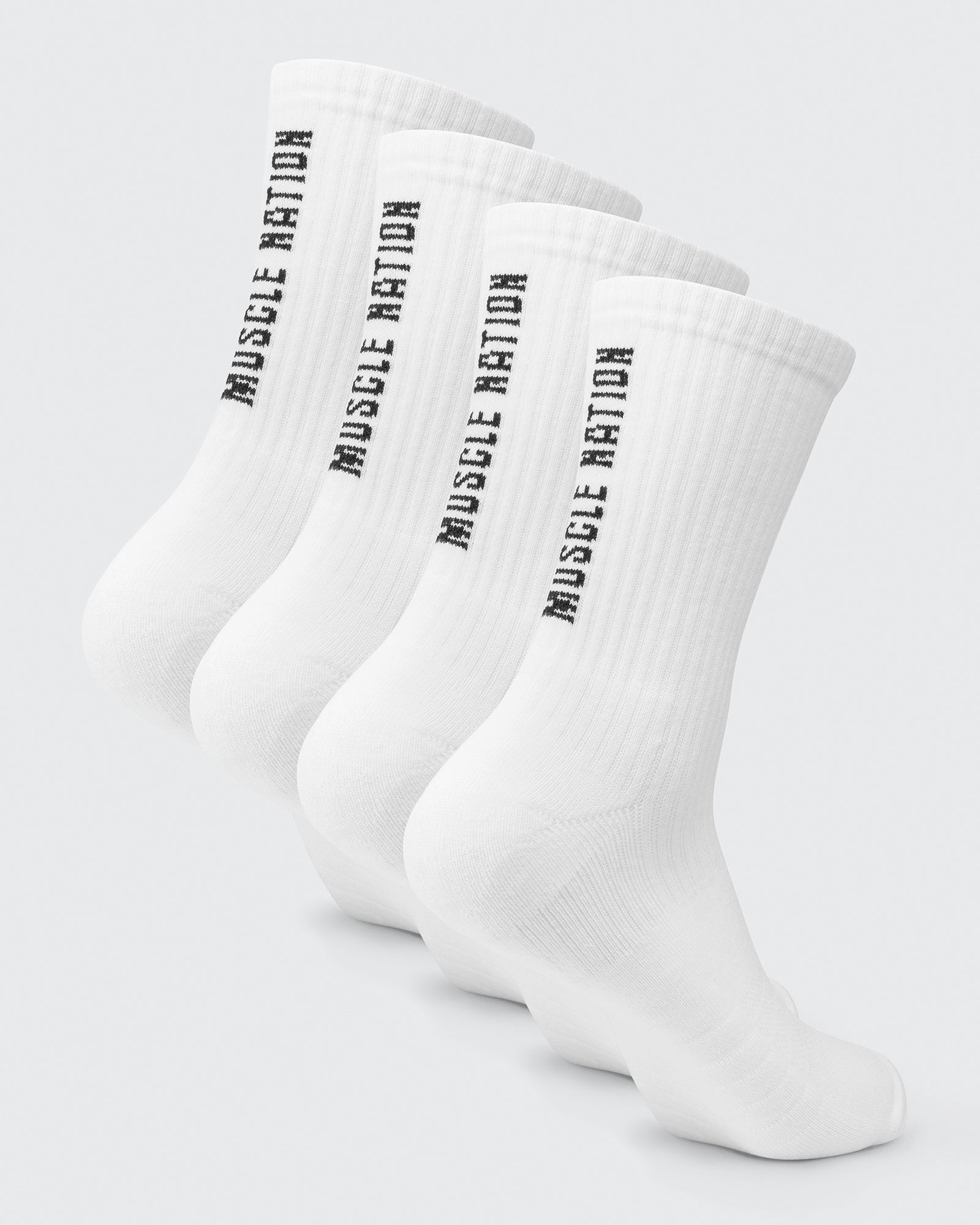 Mens Trainer Crew Sock (2x Pack) - White