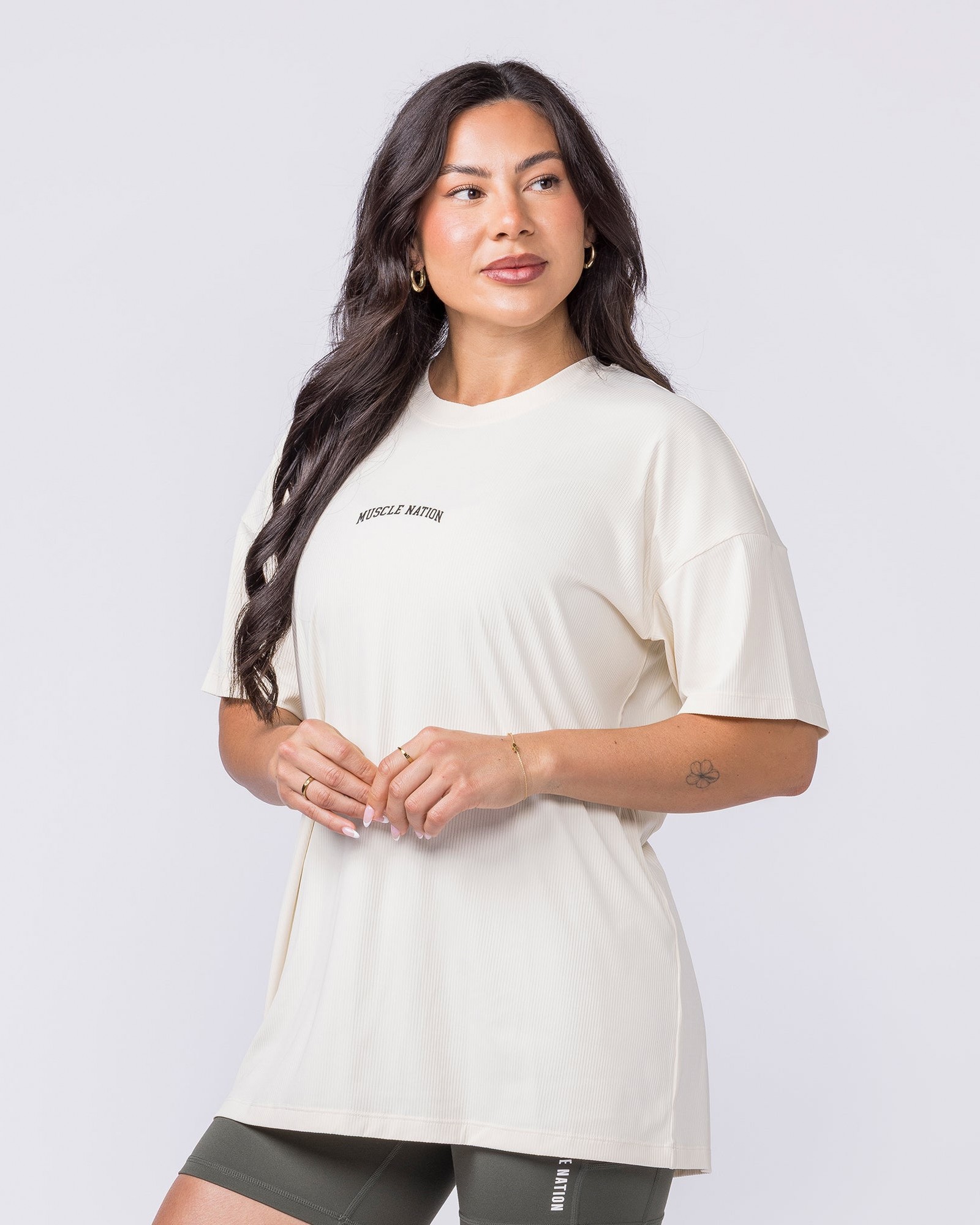 Relaxed Rib Training Tee - Dew