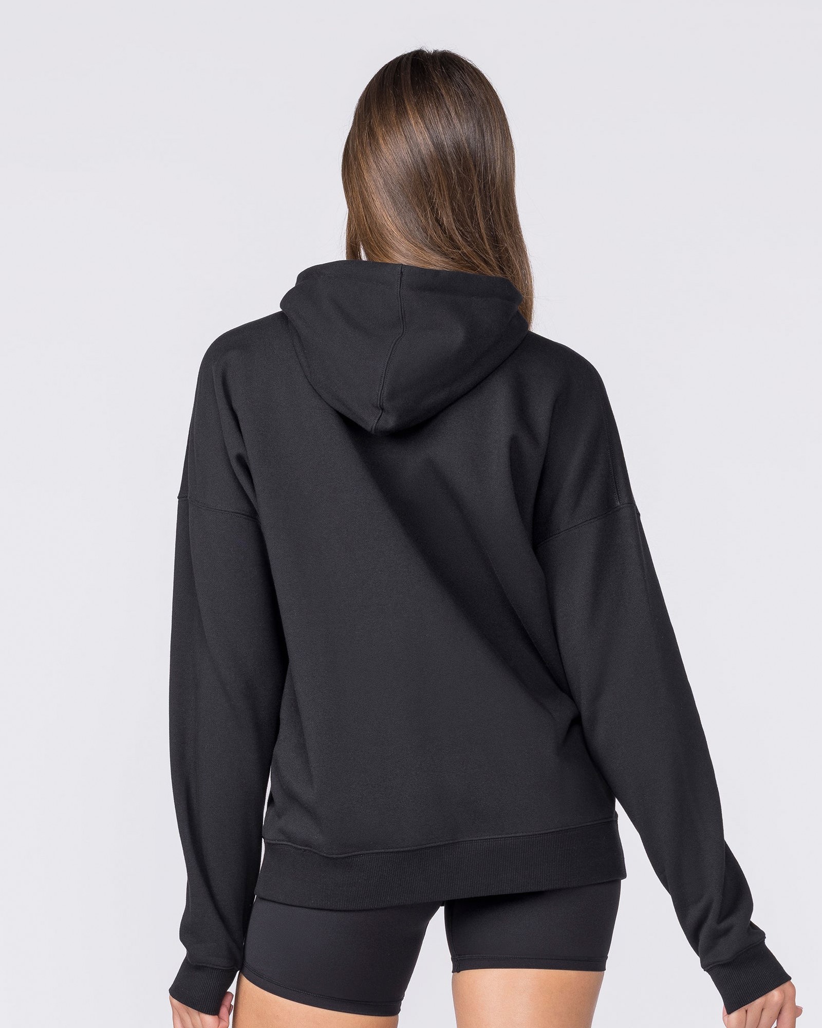 Routine Zip Through Hoodie - Black