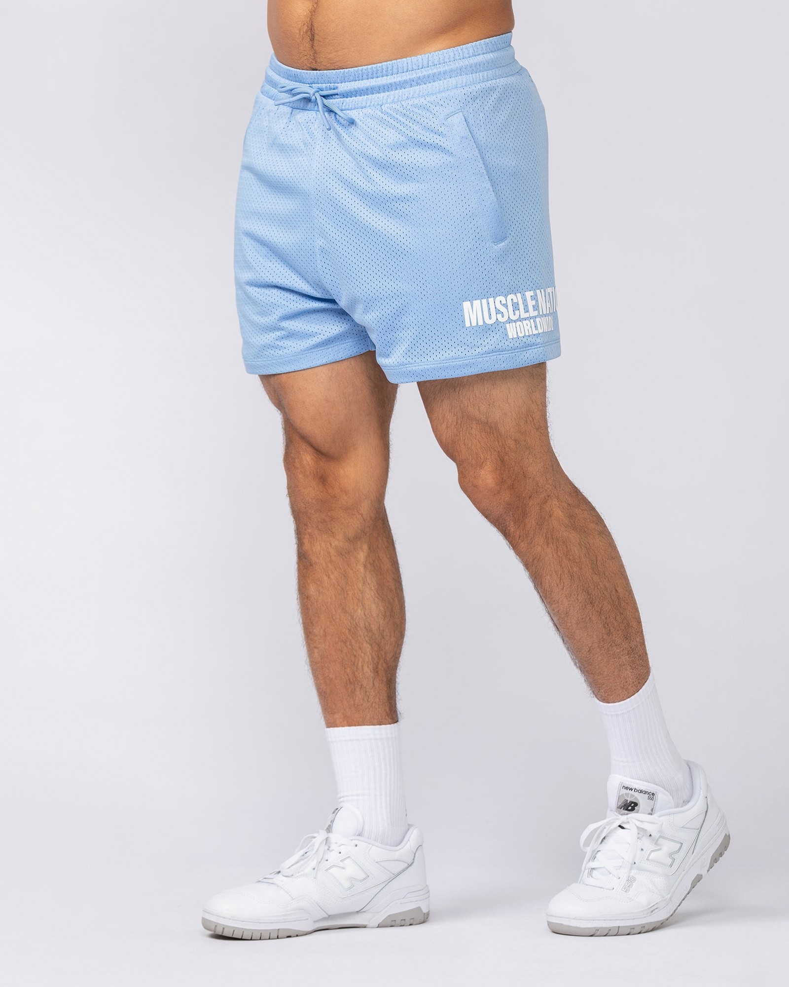 Worldwide Lay Up 3.5" Shorts - Sky