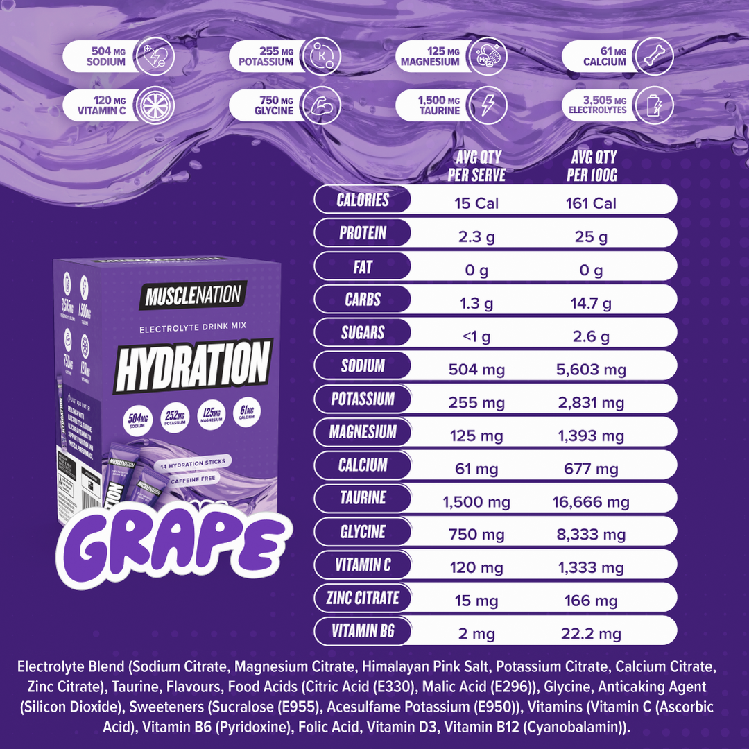 HYDRATION Sticks - Grape - 14 Pack