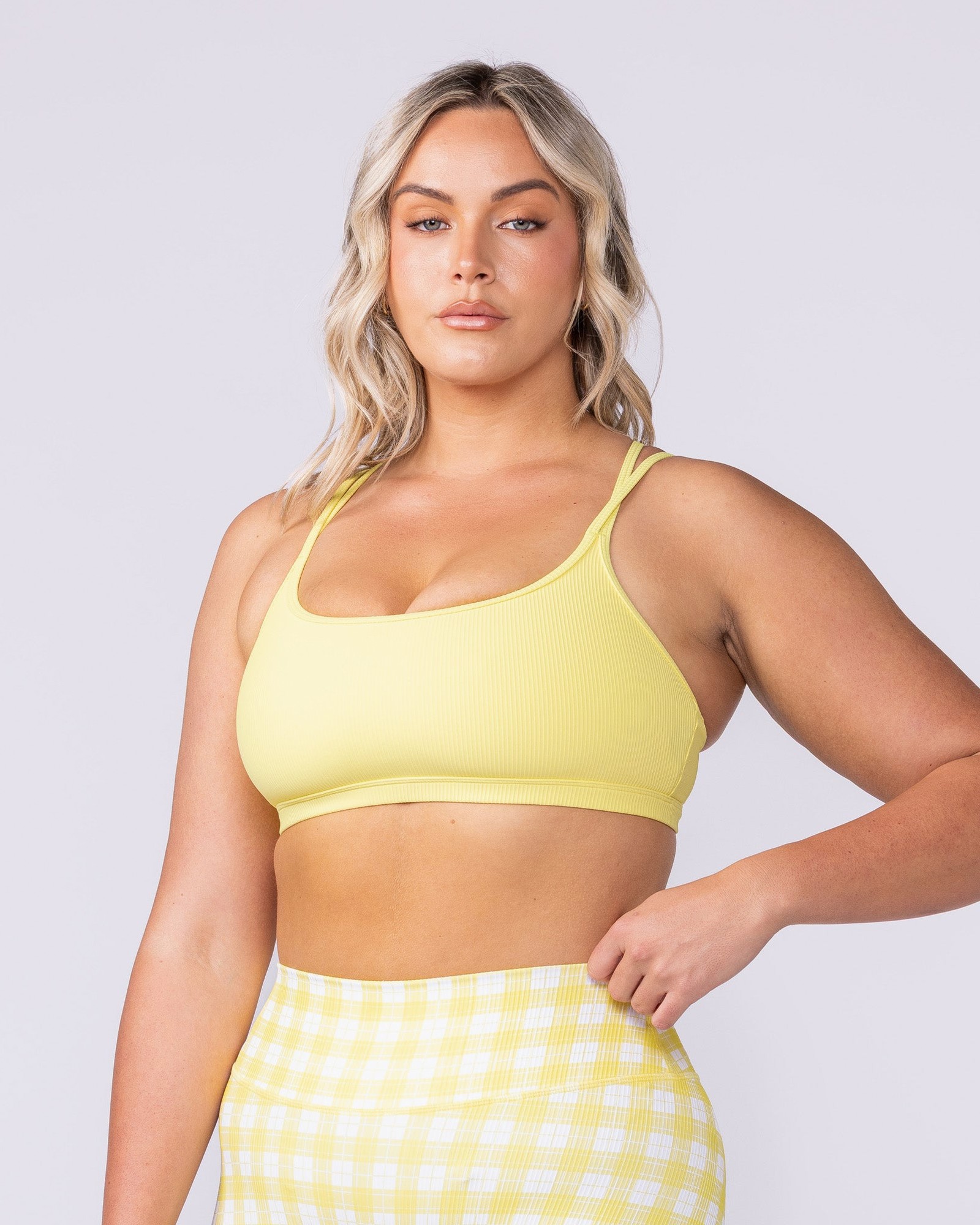 Pace It Rib Bra - Sunshine