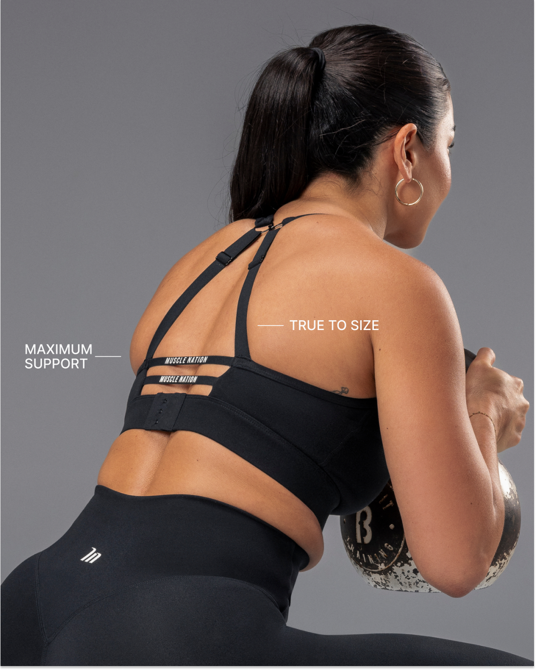 Elite Support Bra - Black