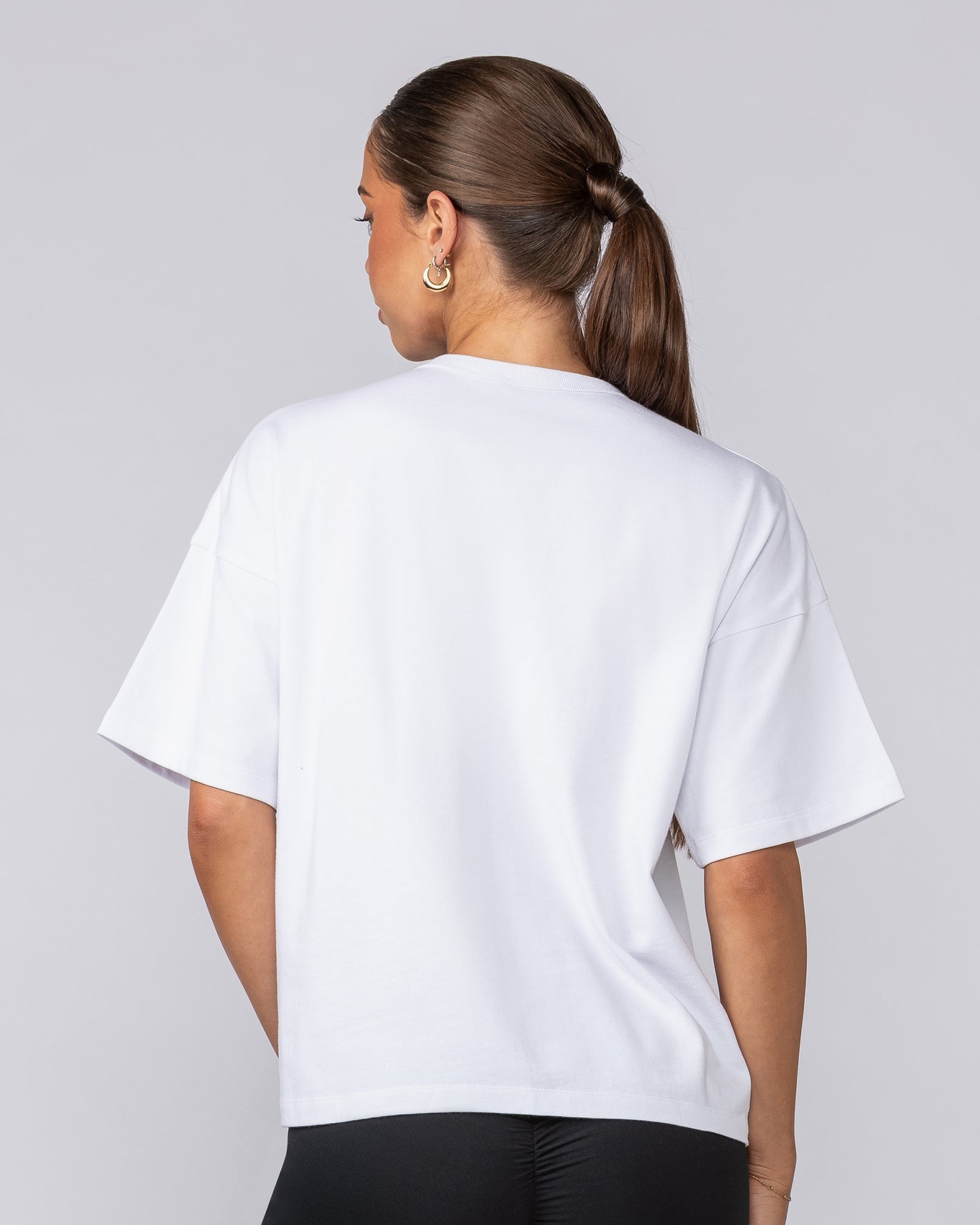 Boxy Fit Tee - White